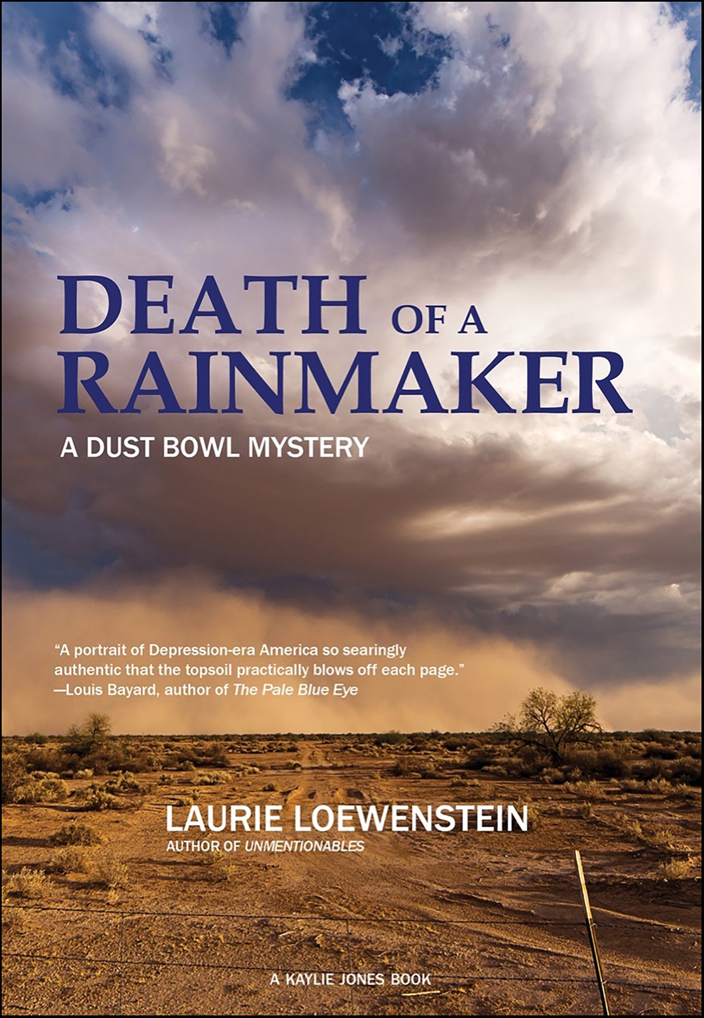 This image is the cover for the book Death of a Rainmaker