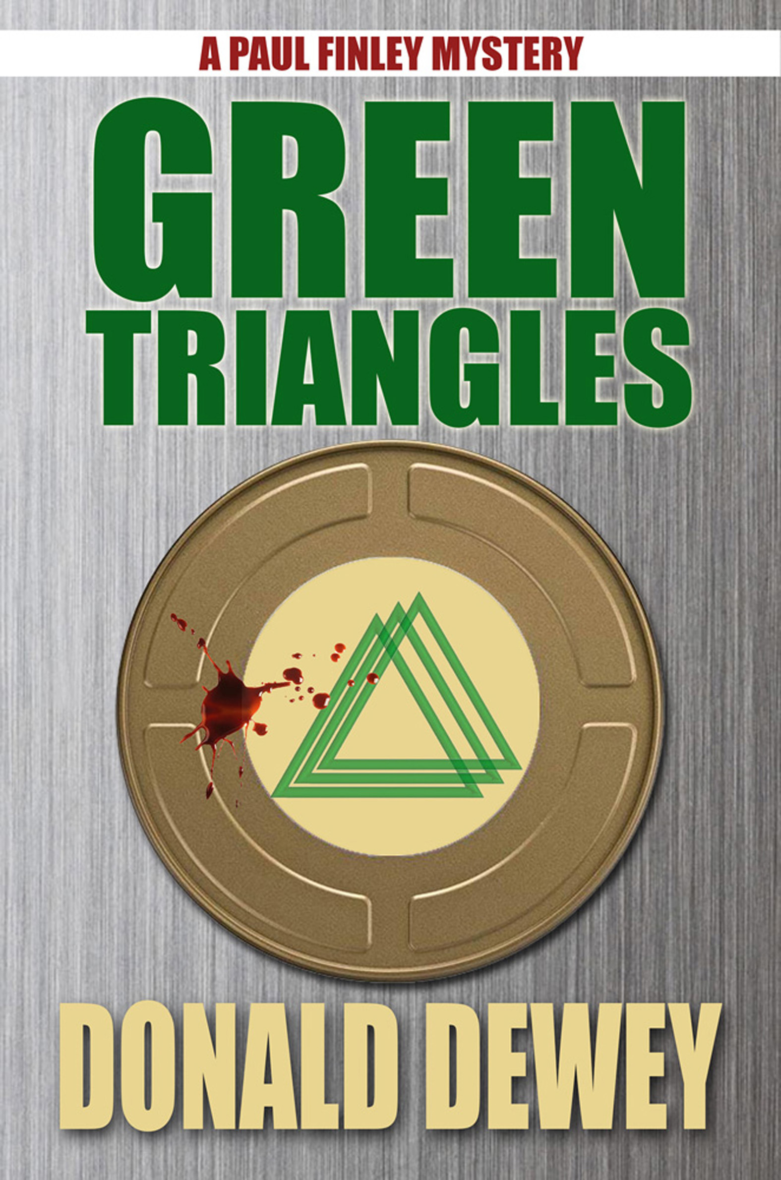 This image is the cover for the book Green Triangles, Paul Finley Mysteries