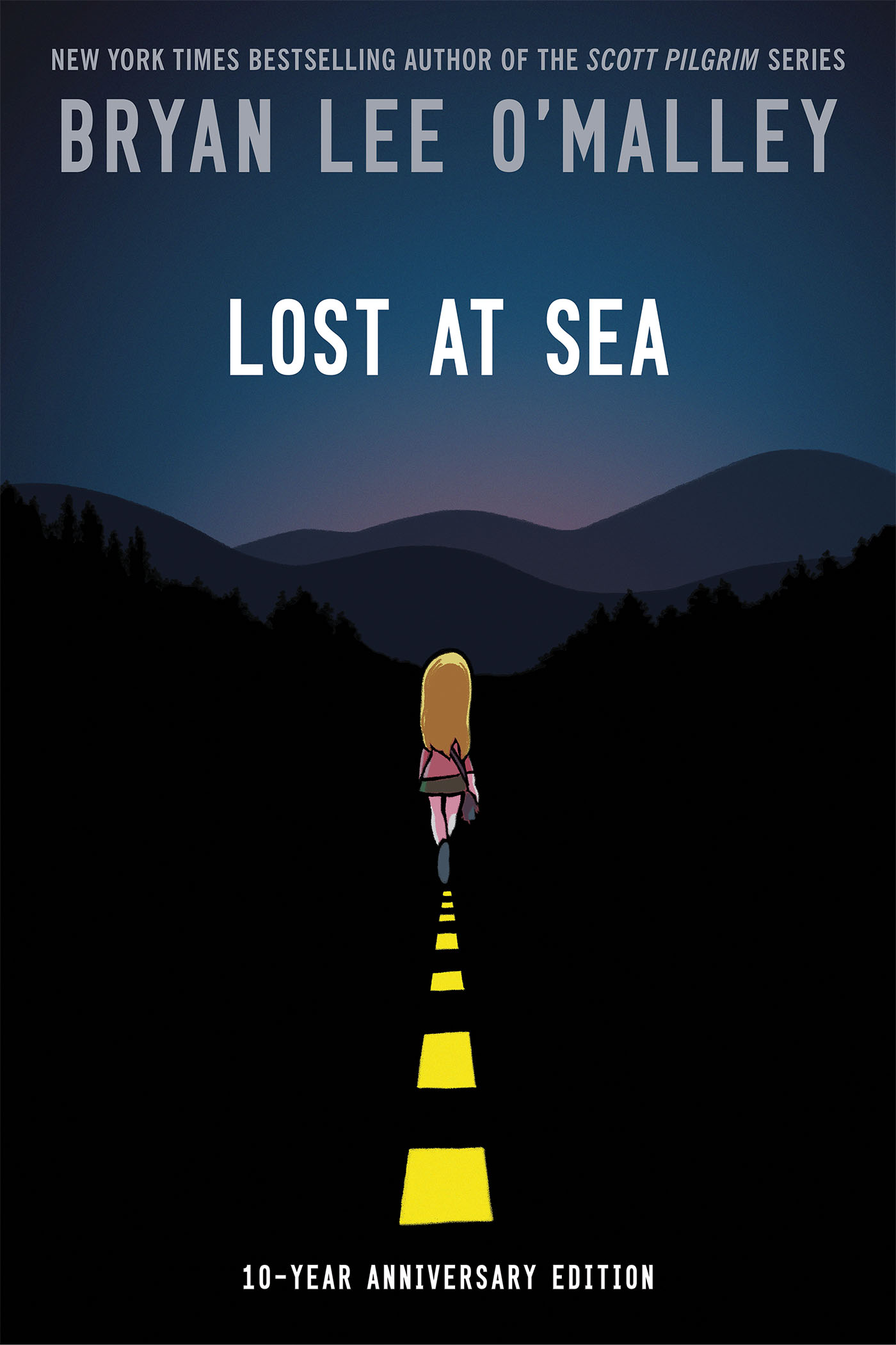 This image is the cover for the book Lost at Sea: Tenth Anniversary Edition