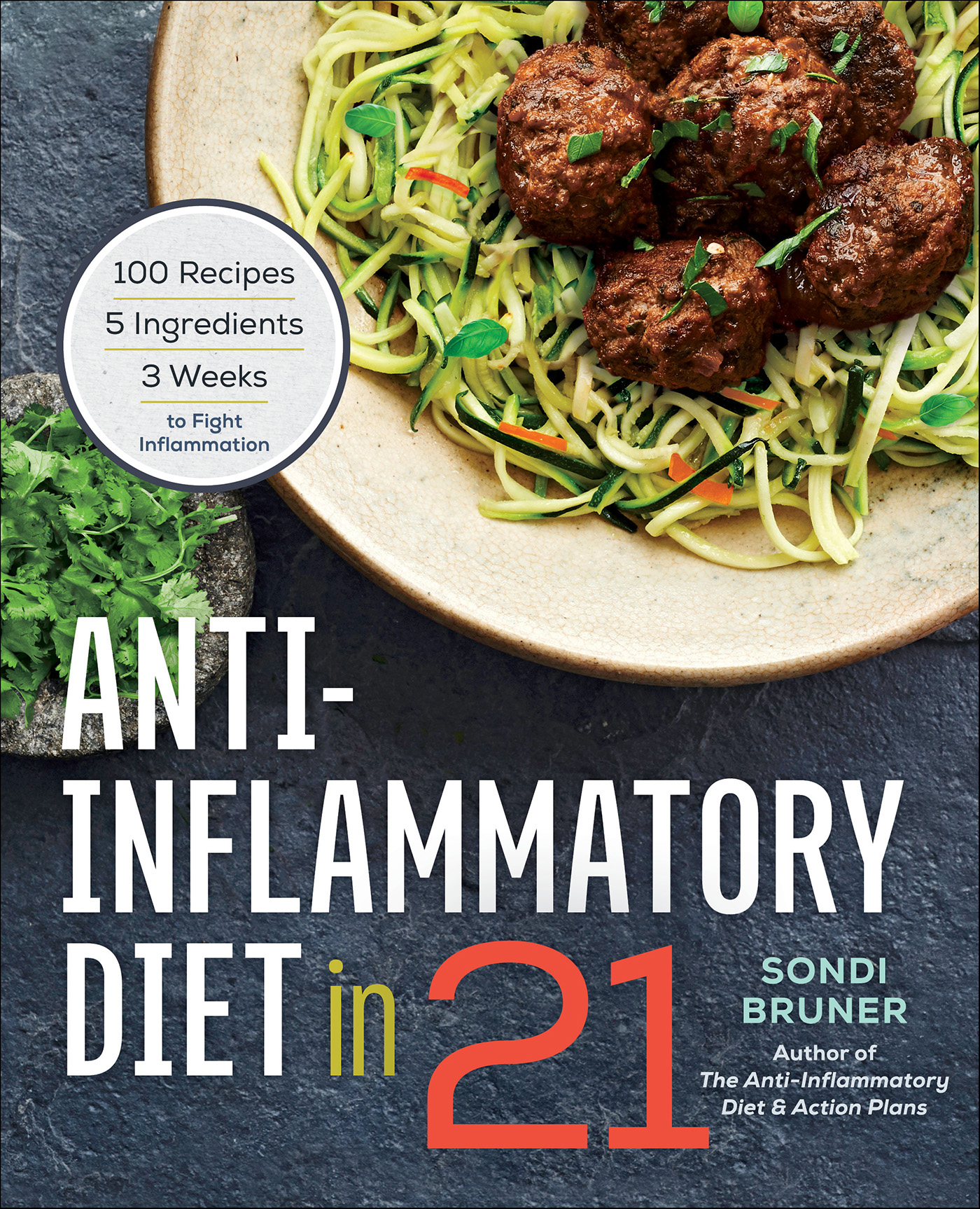 This image is the cover for the book Anti-Inflammatory Diet in 21
