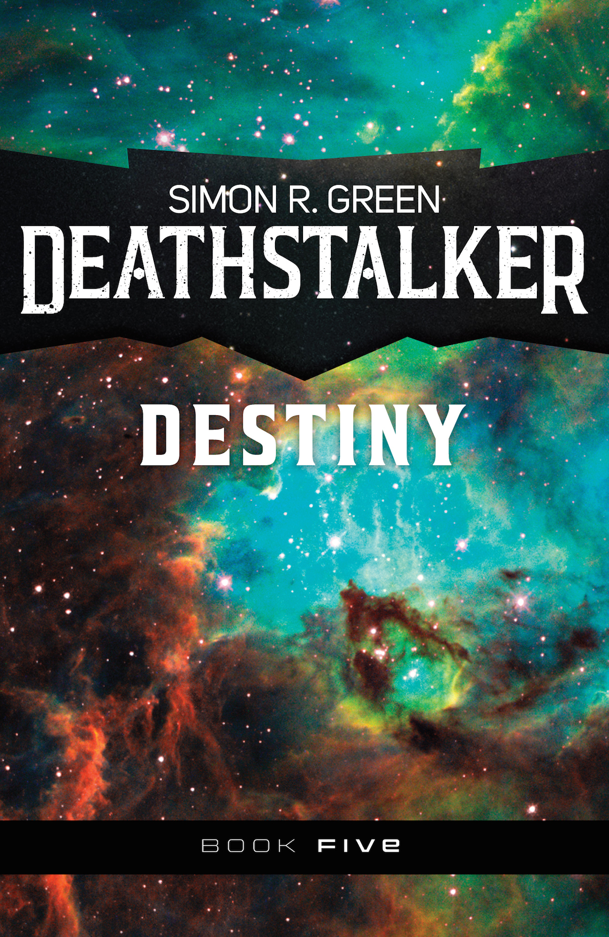 This image is the cover for the book Deathstalker Destiny, Deathstalker