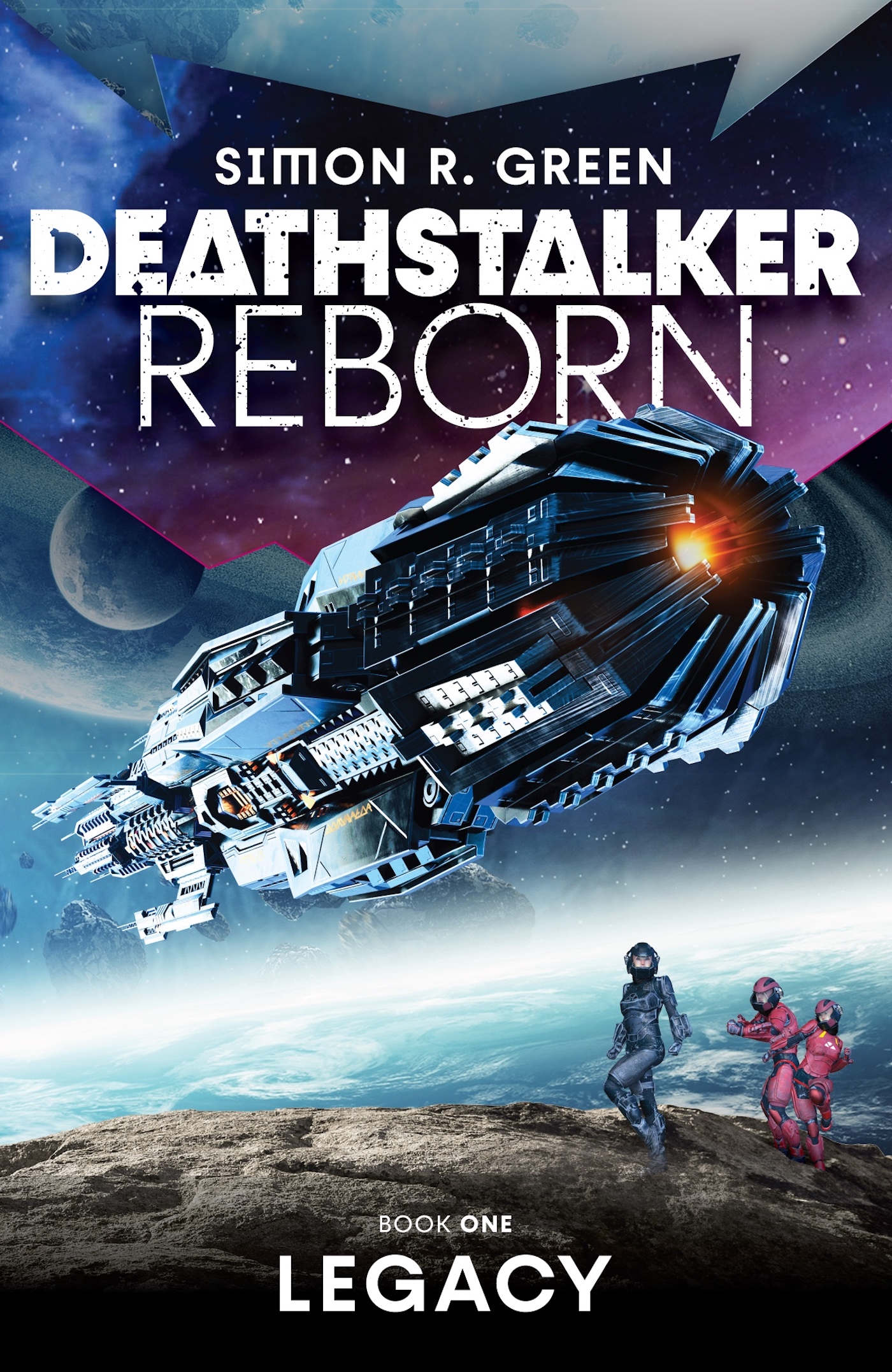 This image is the cover for the book Deathstalker Legacy, Deathstalker Reborn
