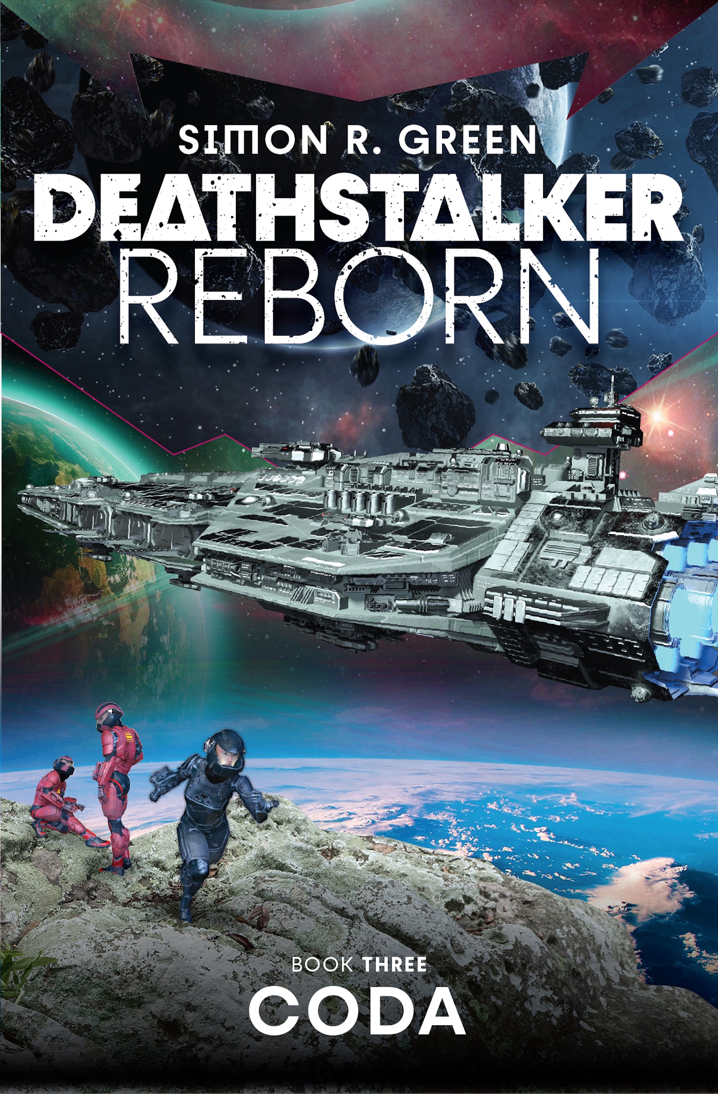 This image is the cover for the book Deathstalker Coda, Deathstalker Reborn