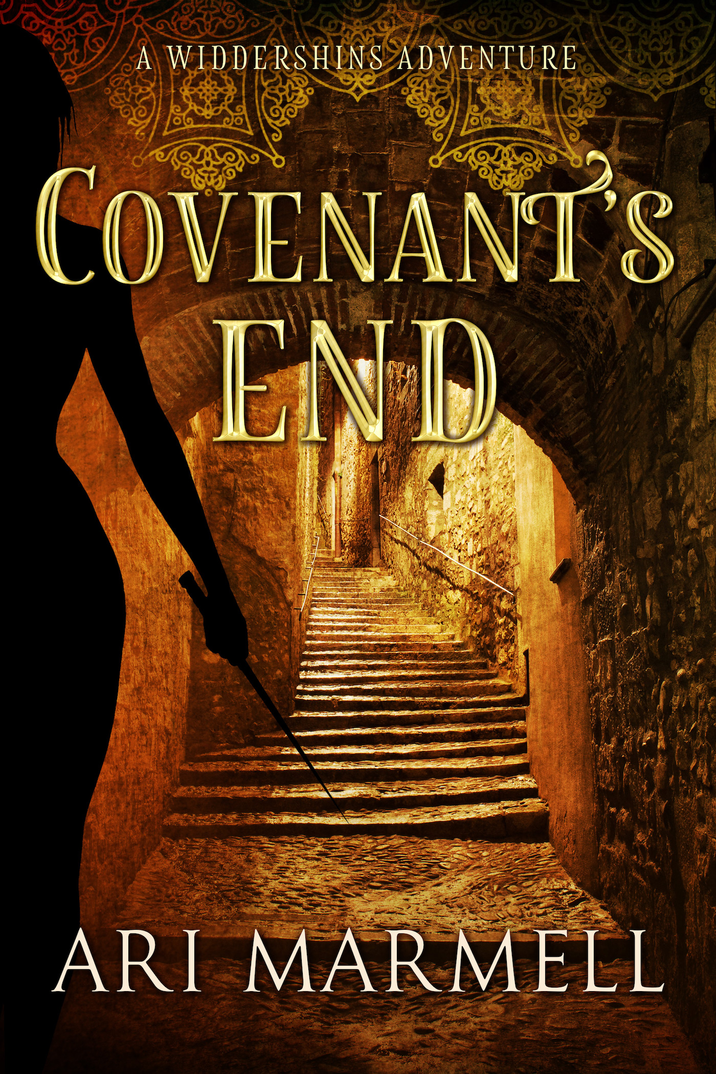This image is the cover for the book Covenant's End, Widdershins Adventures