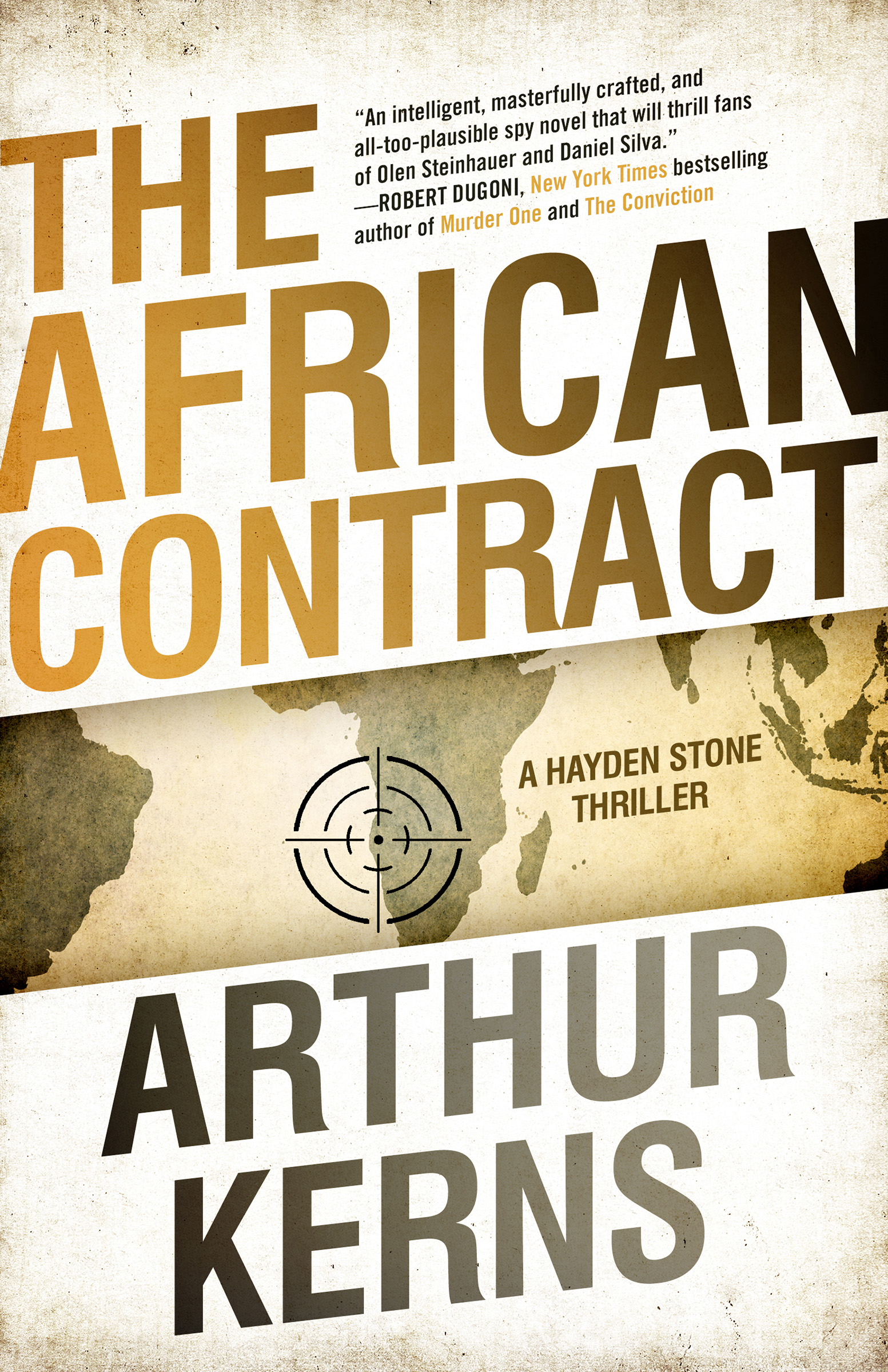 This image is the cover for the book African Contract, The Hayden Stone Thrillers