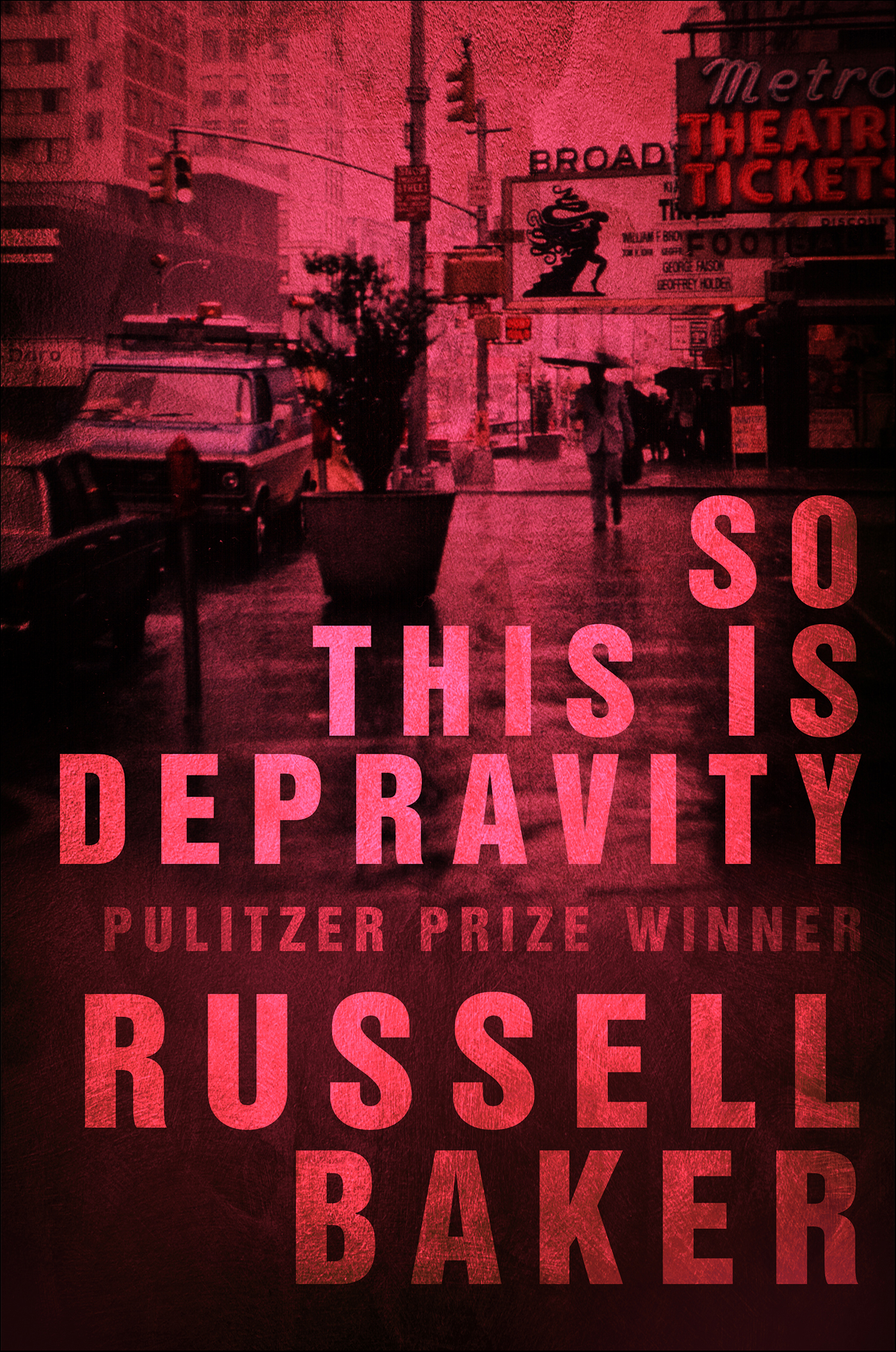 This image is the cover for the book So This is Depravity