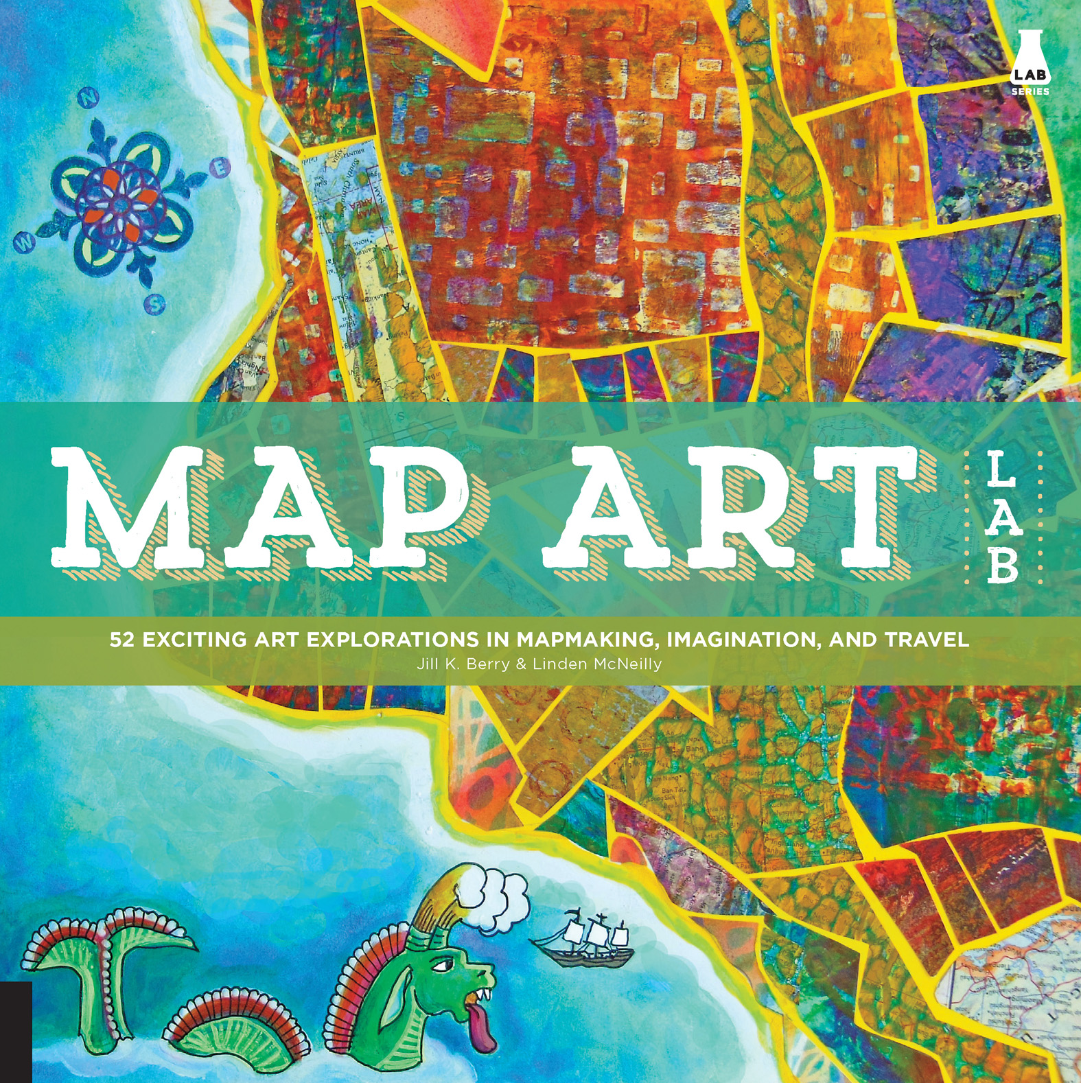 This image is the cover for the book Map Art Lab, Lab