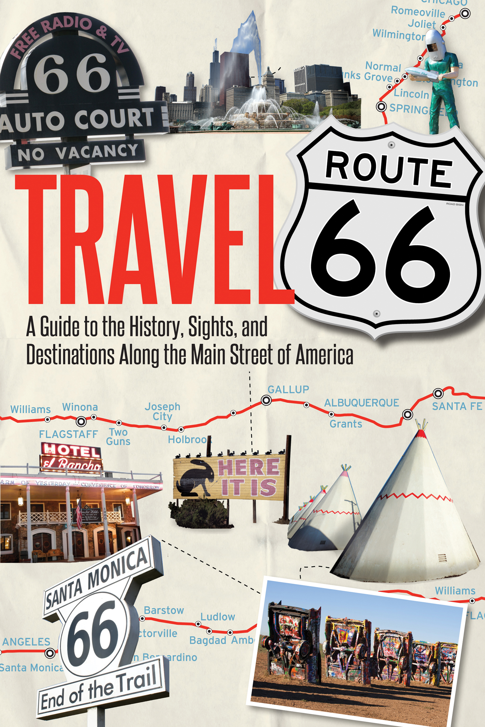 This image is the cover for the book Travel Route 66