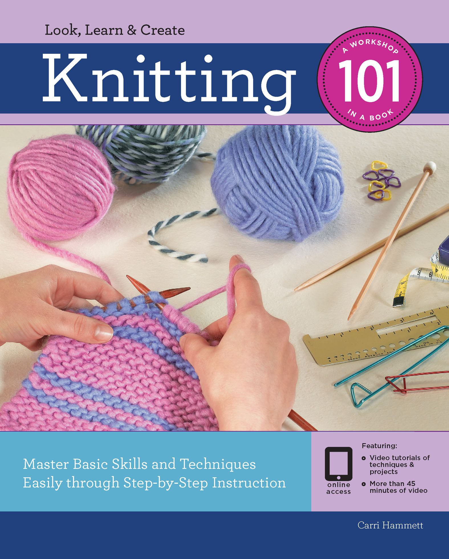 This image is the cover for the book Knitting 101