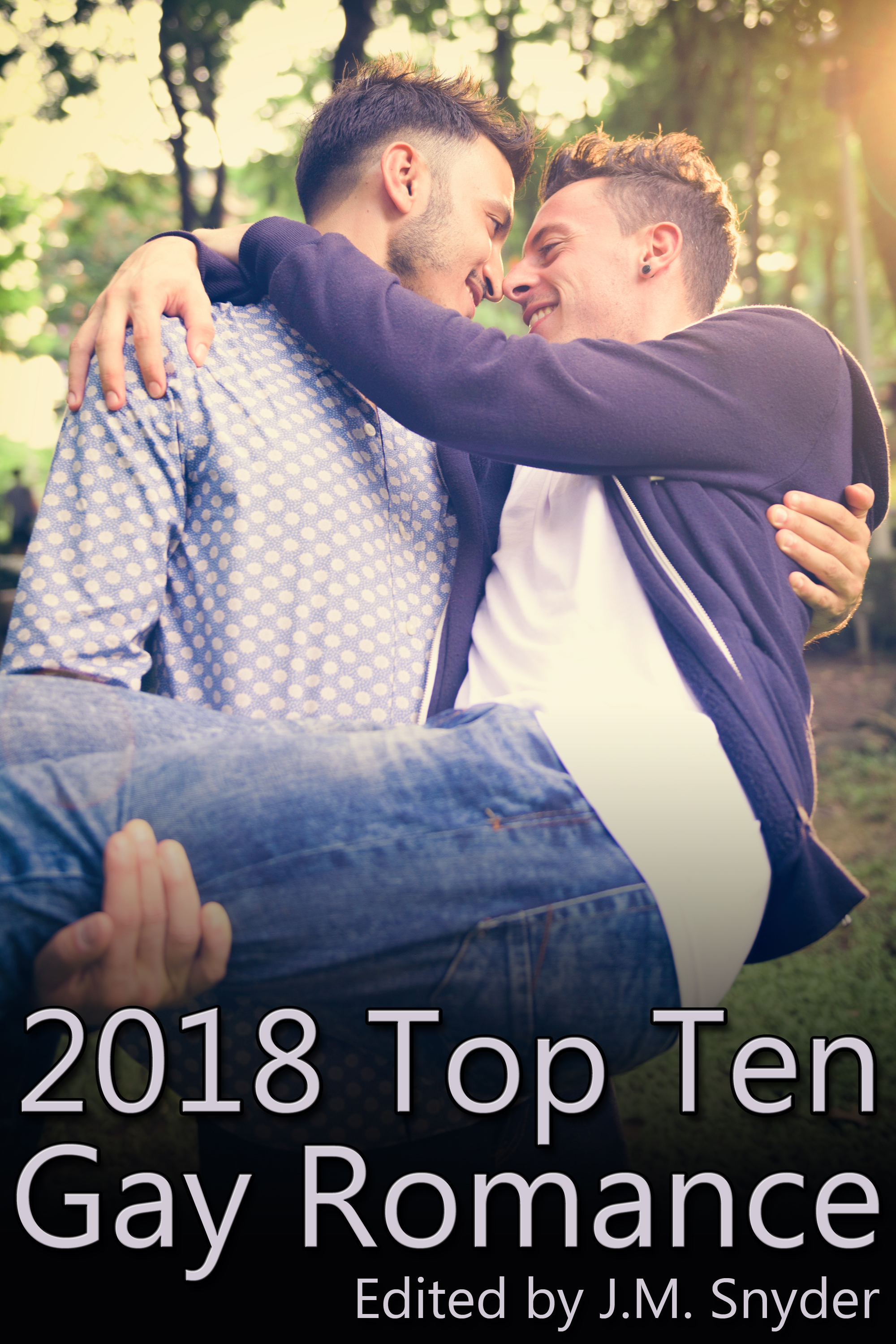 This image is the cover for the book 2018 Top Ten Gay Romance, Top Ten Gay Romance