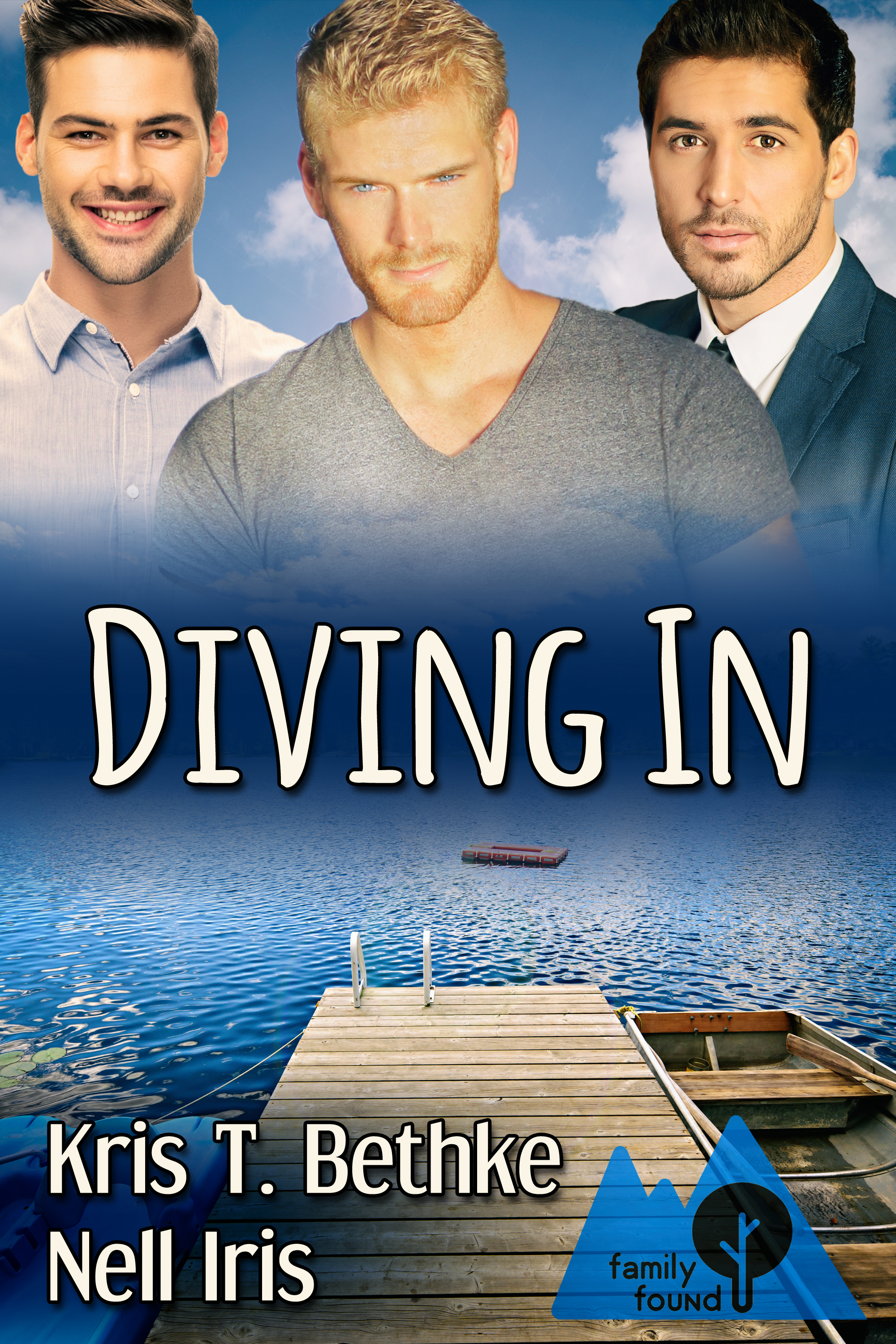 This image is the cover for the book Diving In, Family Found