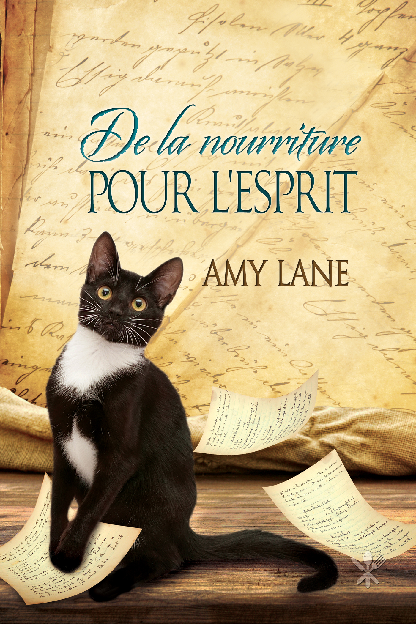 This image is the cover for the book nourriture pour l'esprit, Contes d'un étrange livre de cuisine
