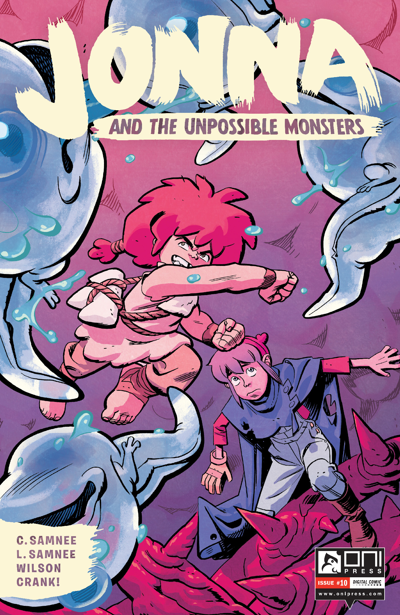 This image is the cover for the book Jonna and the Unpossible Monsters #10, Jonna and the Unpossible Monsters