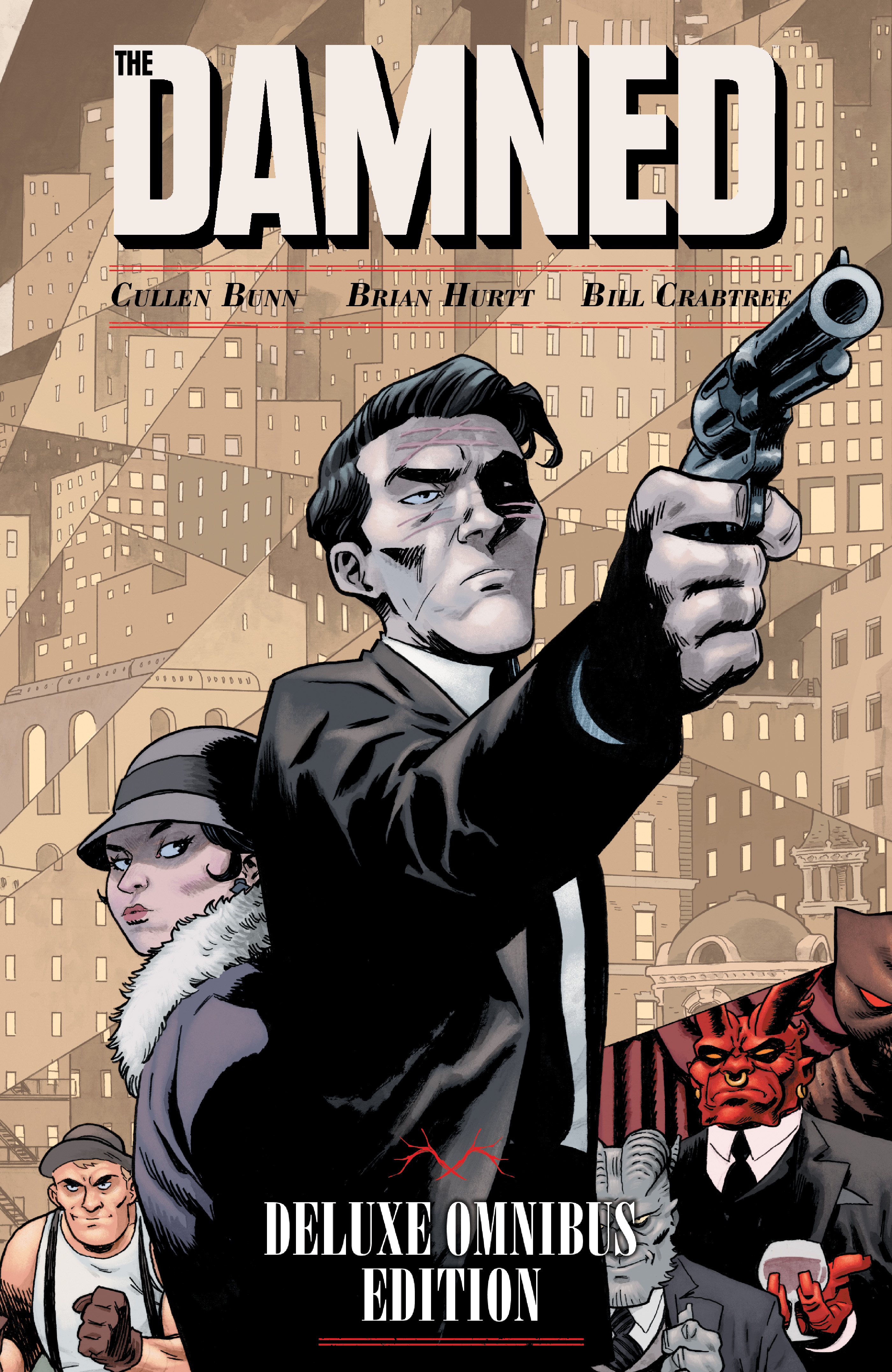 This image is the cover for the book The Damned Deluxe Omnibus Edition, The Damned