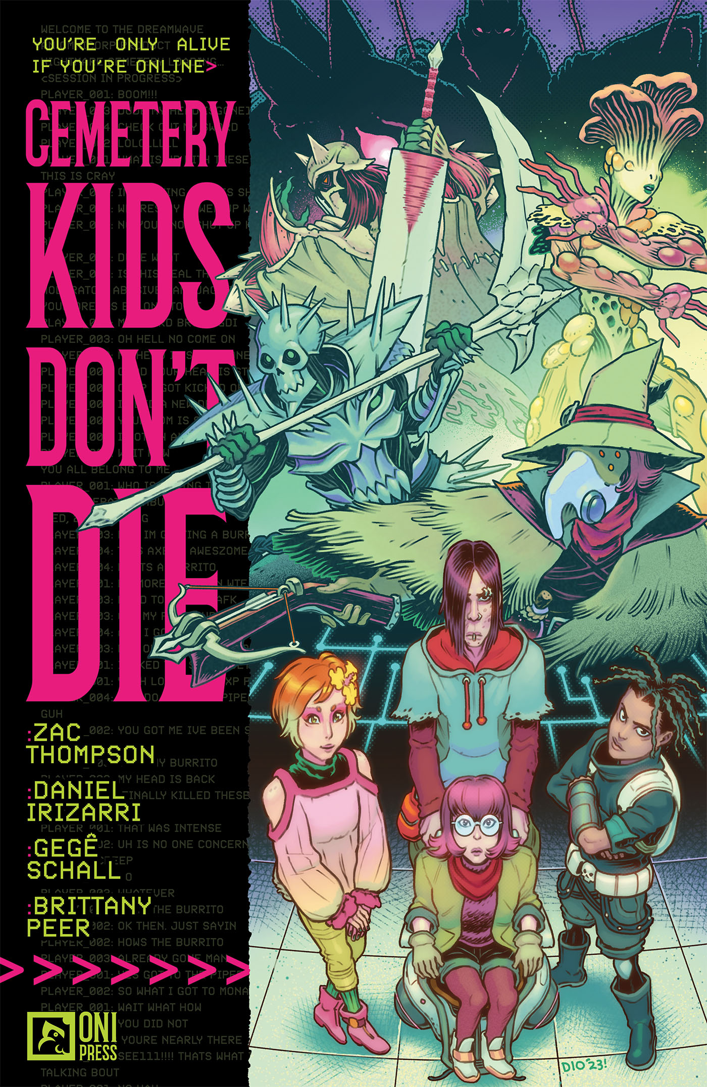 This image is the cover for the book Cemetery Kids Don't Die Vol. 1, Cemetery Kids Don't Die