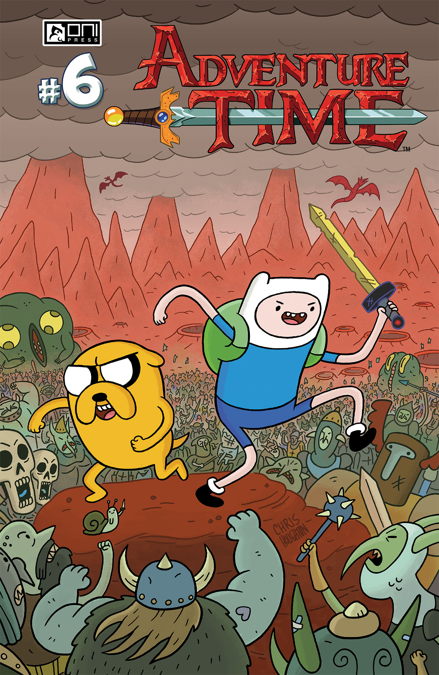 This image is the cover for the book Adventure Time #6, Adventure Time