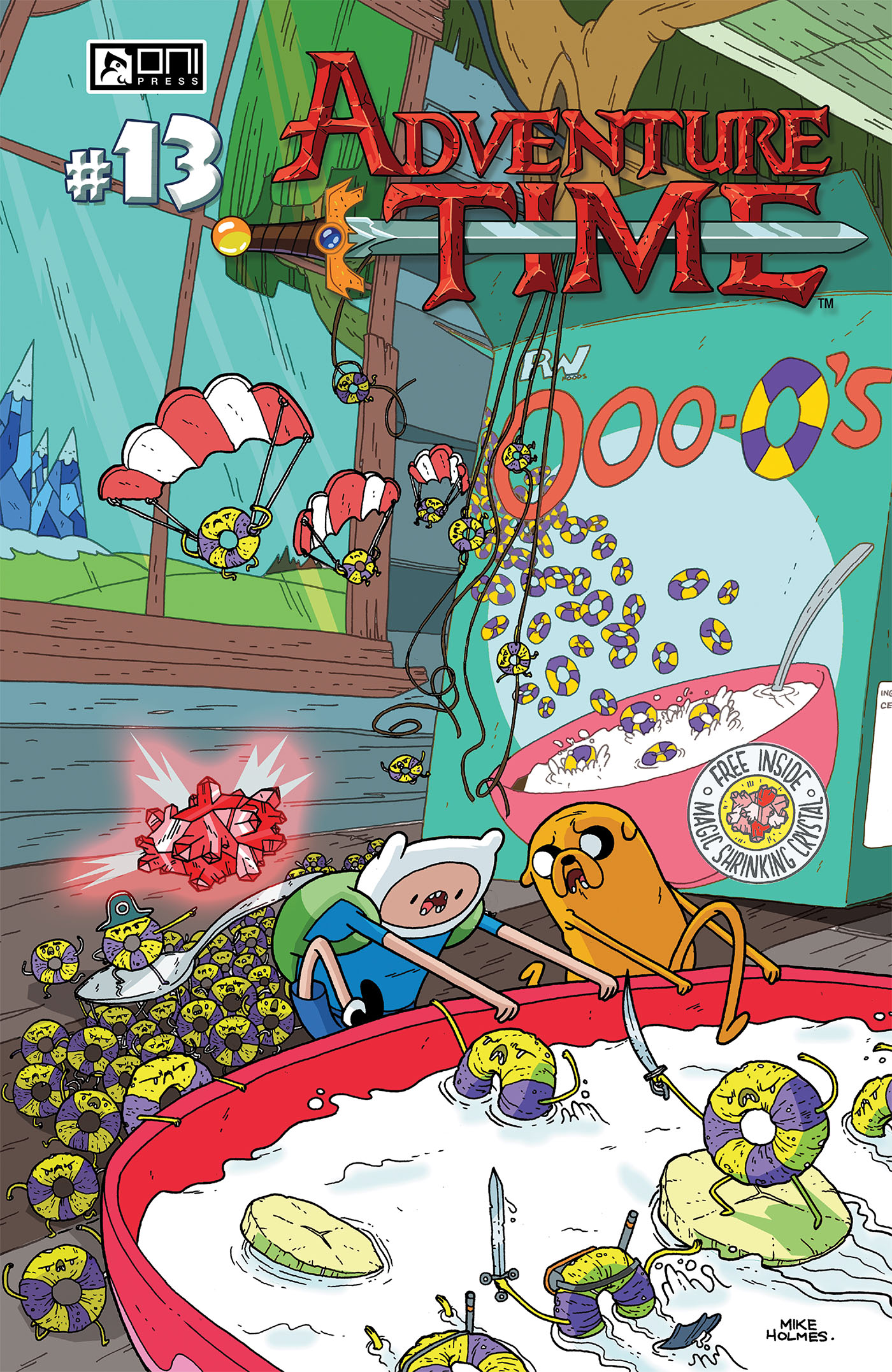 This image is the cover for the book Adventure Time #13, Adventure Time