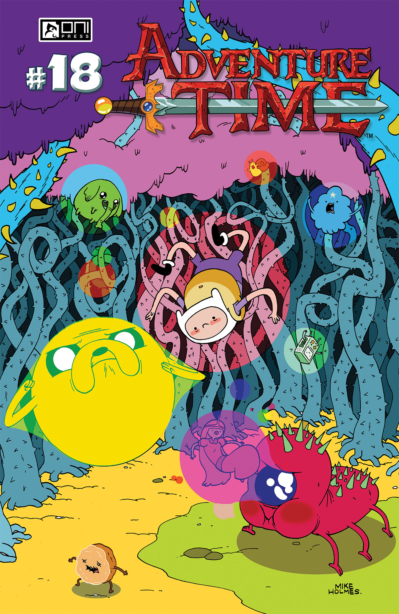 This image is the cover for the book Adventure Time #18, Adventure Time