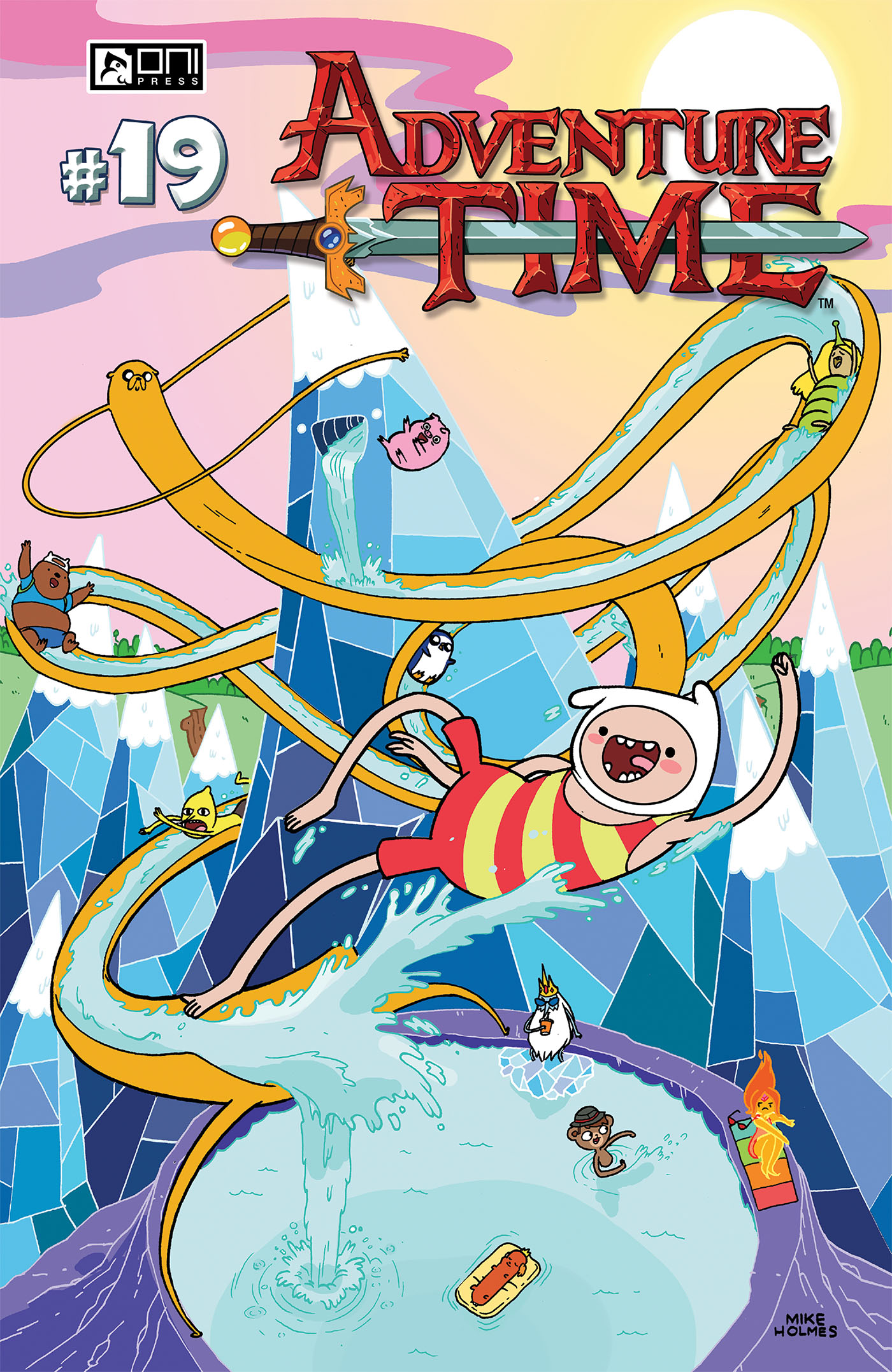This image is the cover for the book Adventure Time #19, Adventure Time