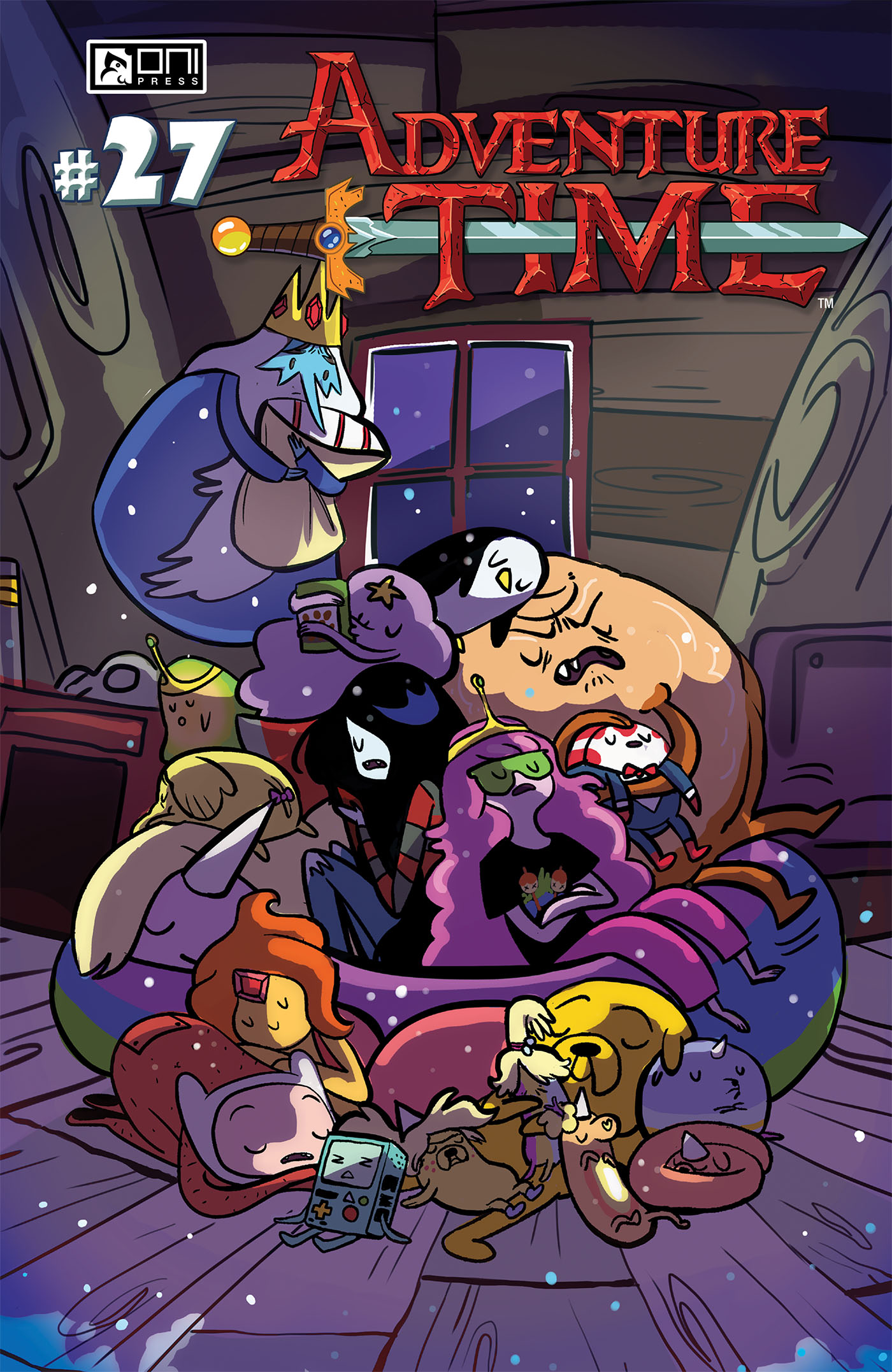 This image is the cover for the book Adventure Time #27, Adventure Time