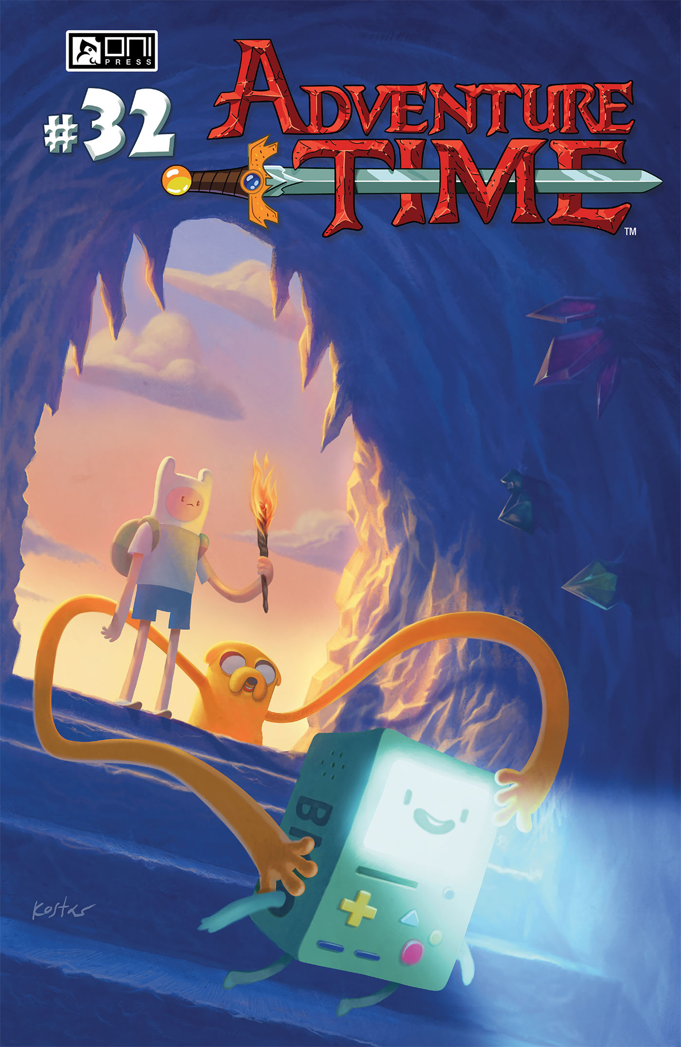 This image is the cover for the book Adventure Time #32, Adventure Time