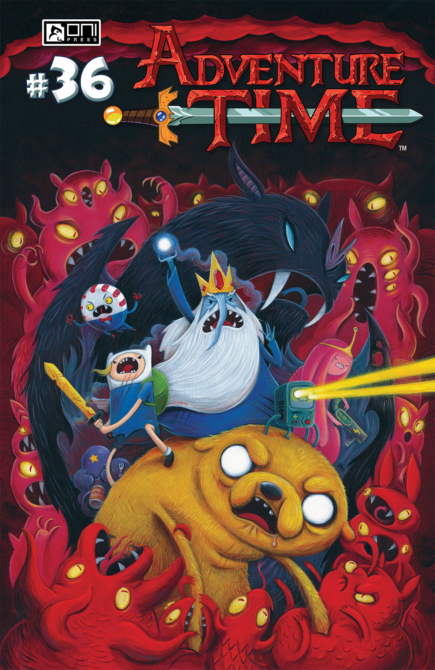 This image is the cover for the book Adventure Time #36, Adventure Time