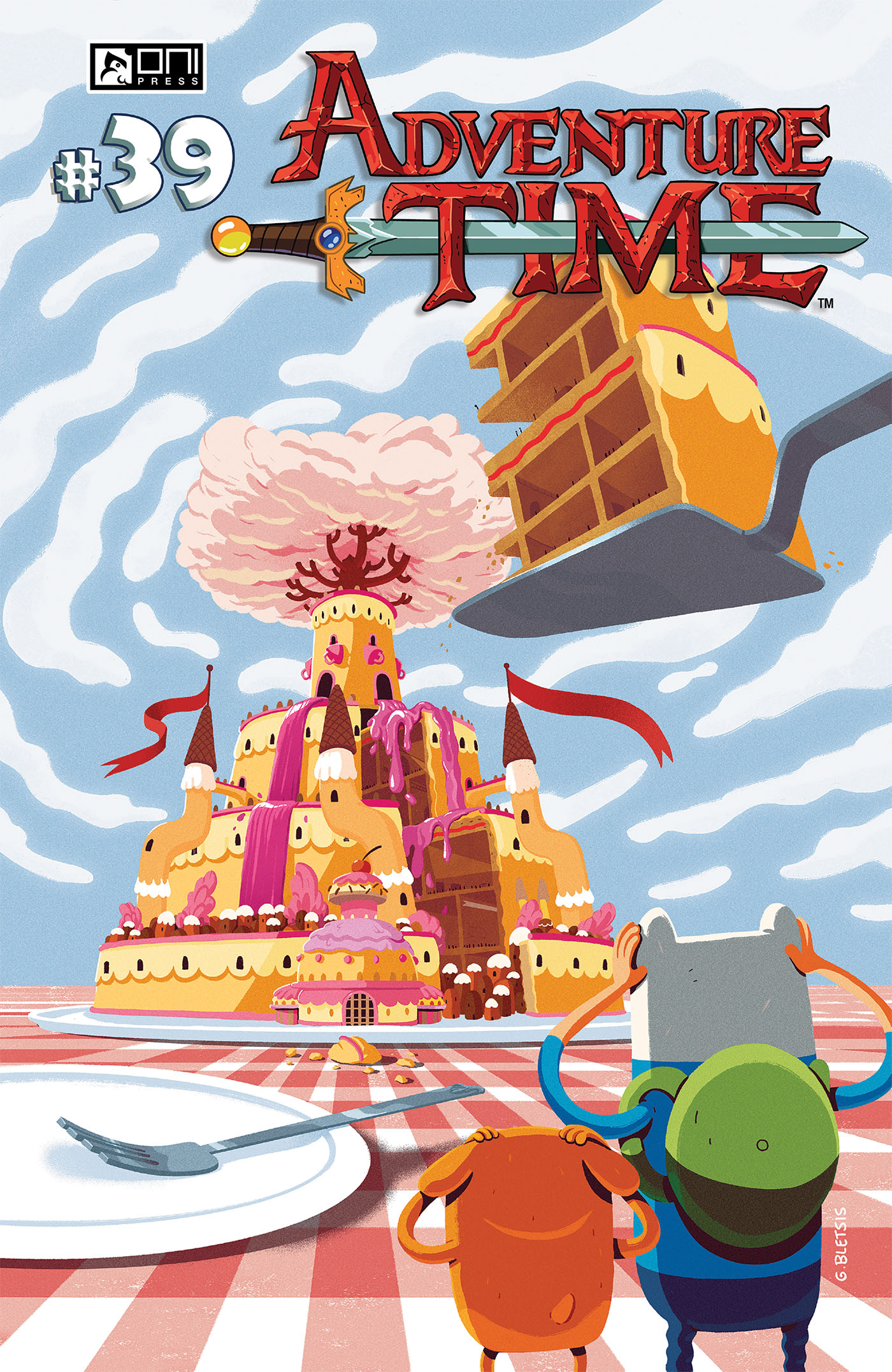 This image is the cover for the book Adventure Time #39, Adventure Time