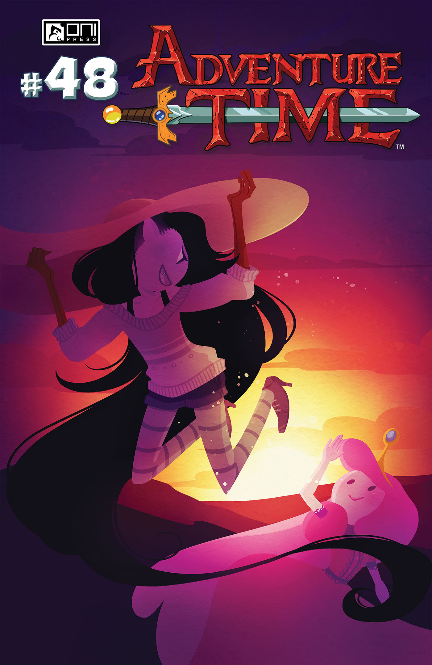 This image is the cover for the book Adventure Time #48, Adventure Time