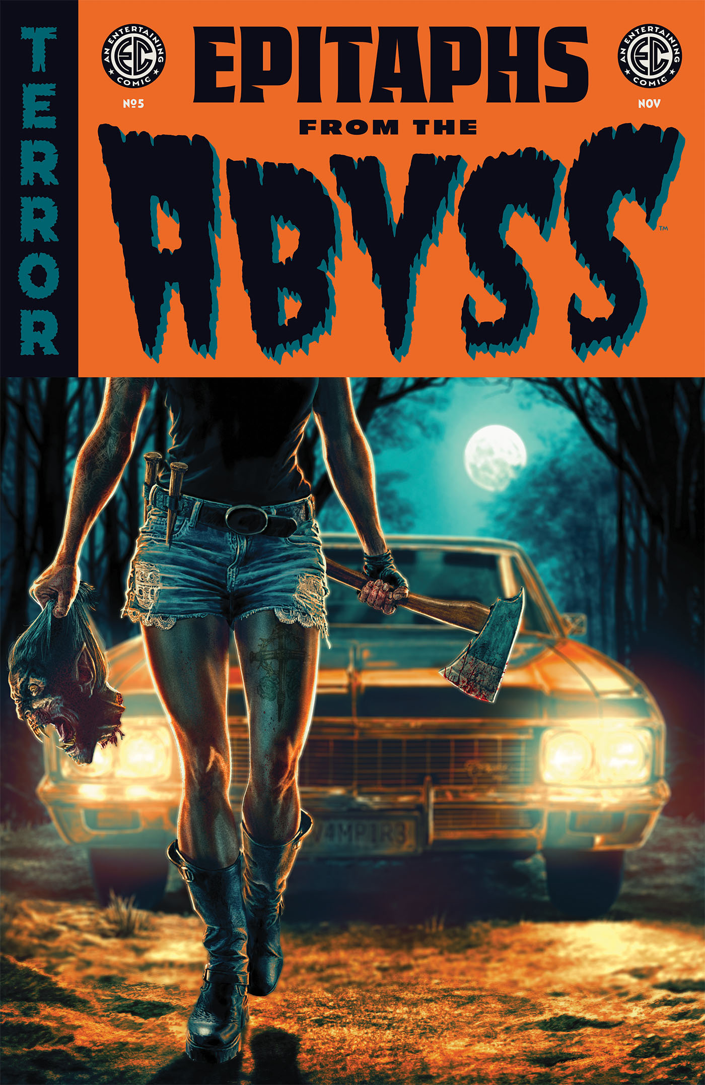 This image is the cover for the book EC Epitaphs from the Abyss #5, EC Epitaphs from the Abyss