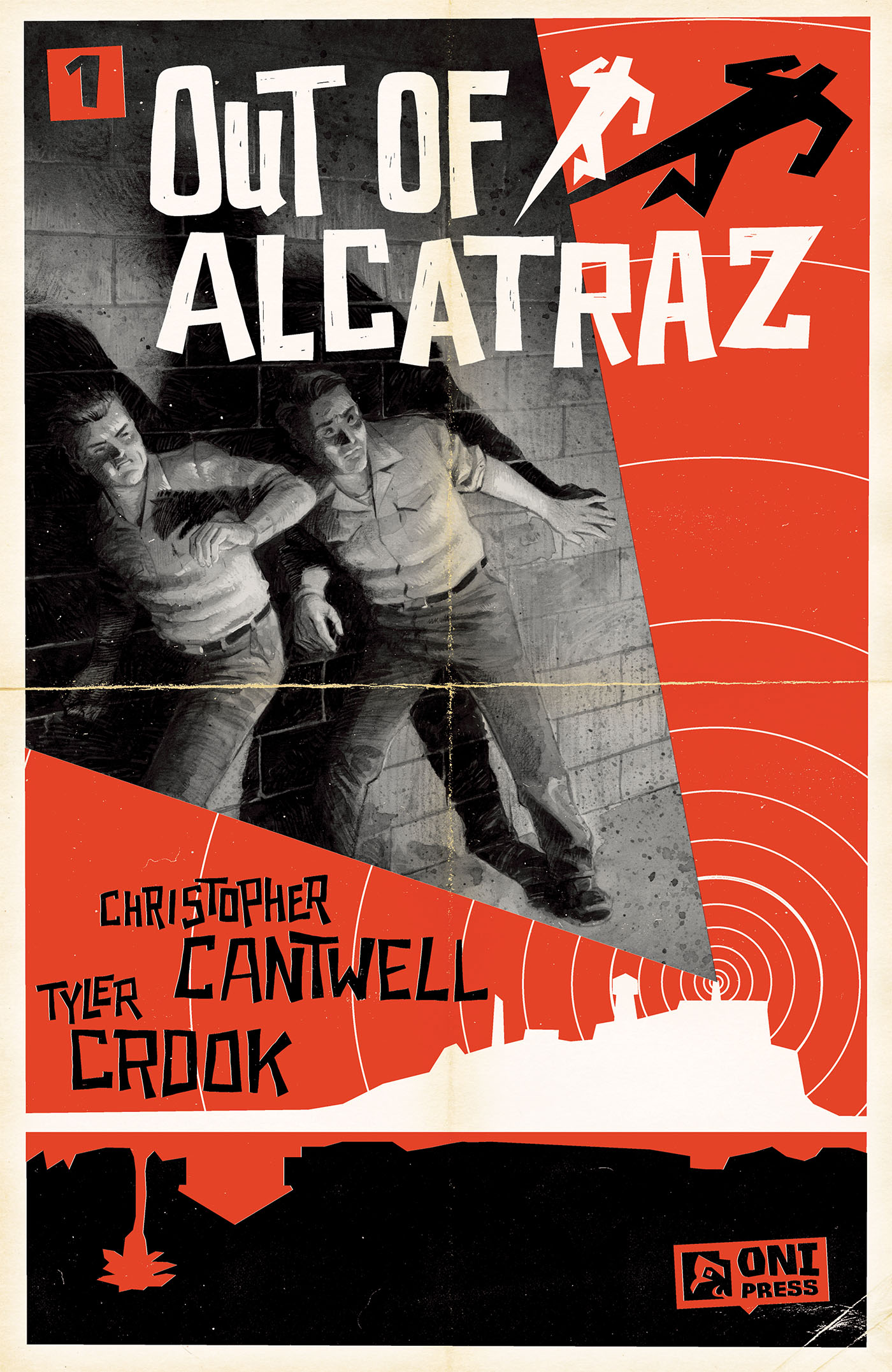This image is the cover for the book Out of Alcatraz #1, Out of Alcatraz