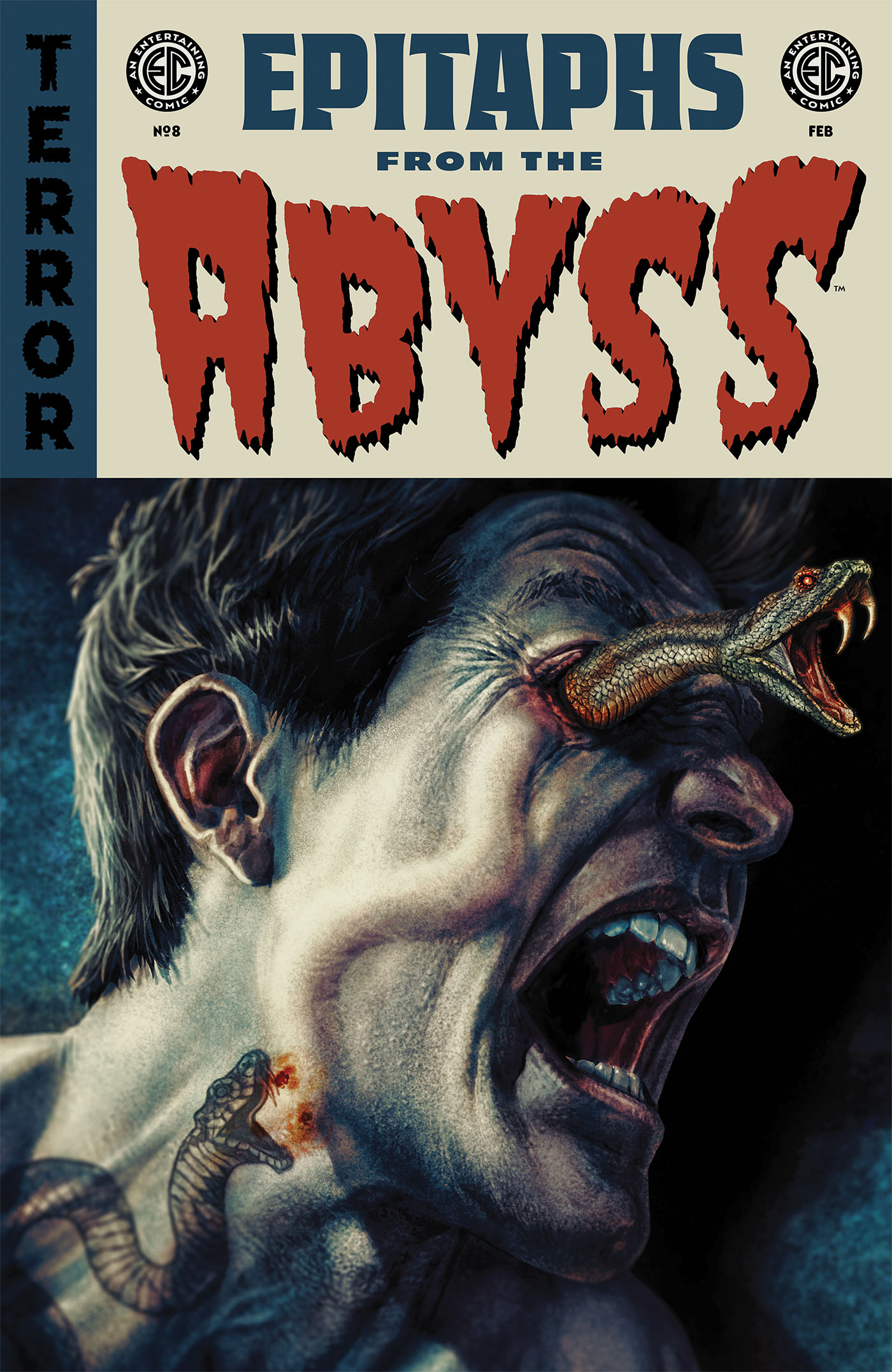 This image is the cover for the book EC Epitaphs from the Abyss #8, Epitaphs from the Abyss