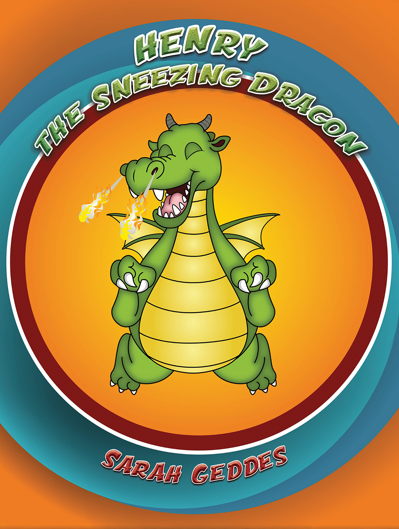 This image is the cover for the book Henry the Sneezing Dragon
