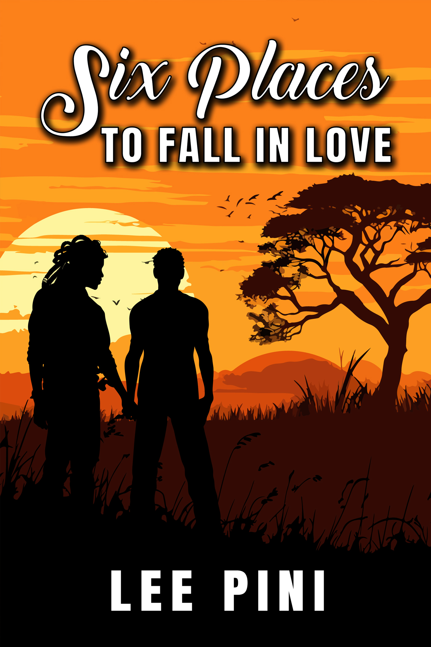 This image is the cover for the book Six Places to Fall in Love