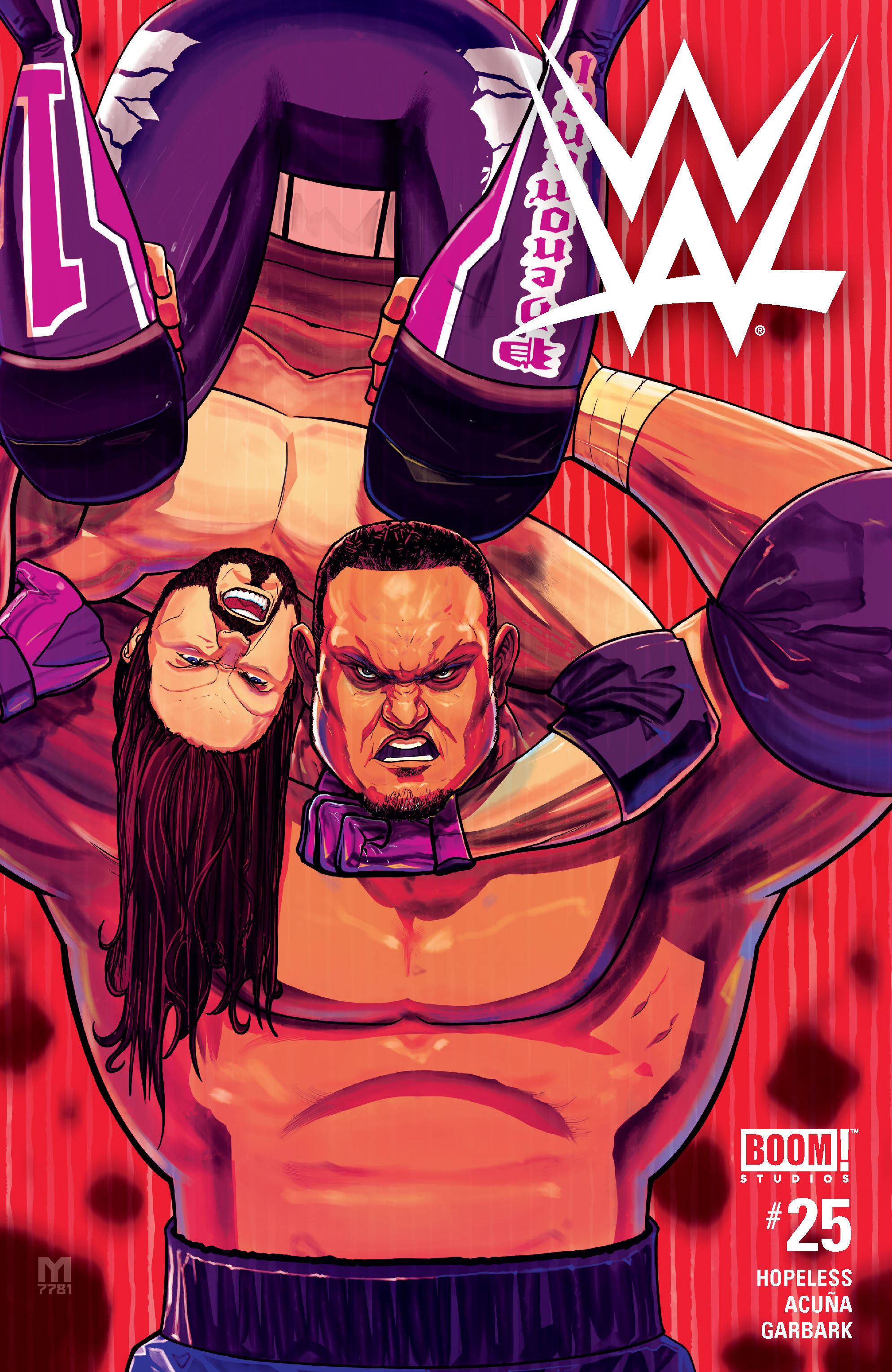 This image is the cover for the book WWE #25, WWE