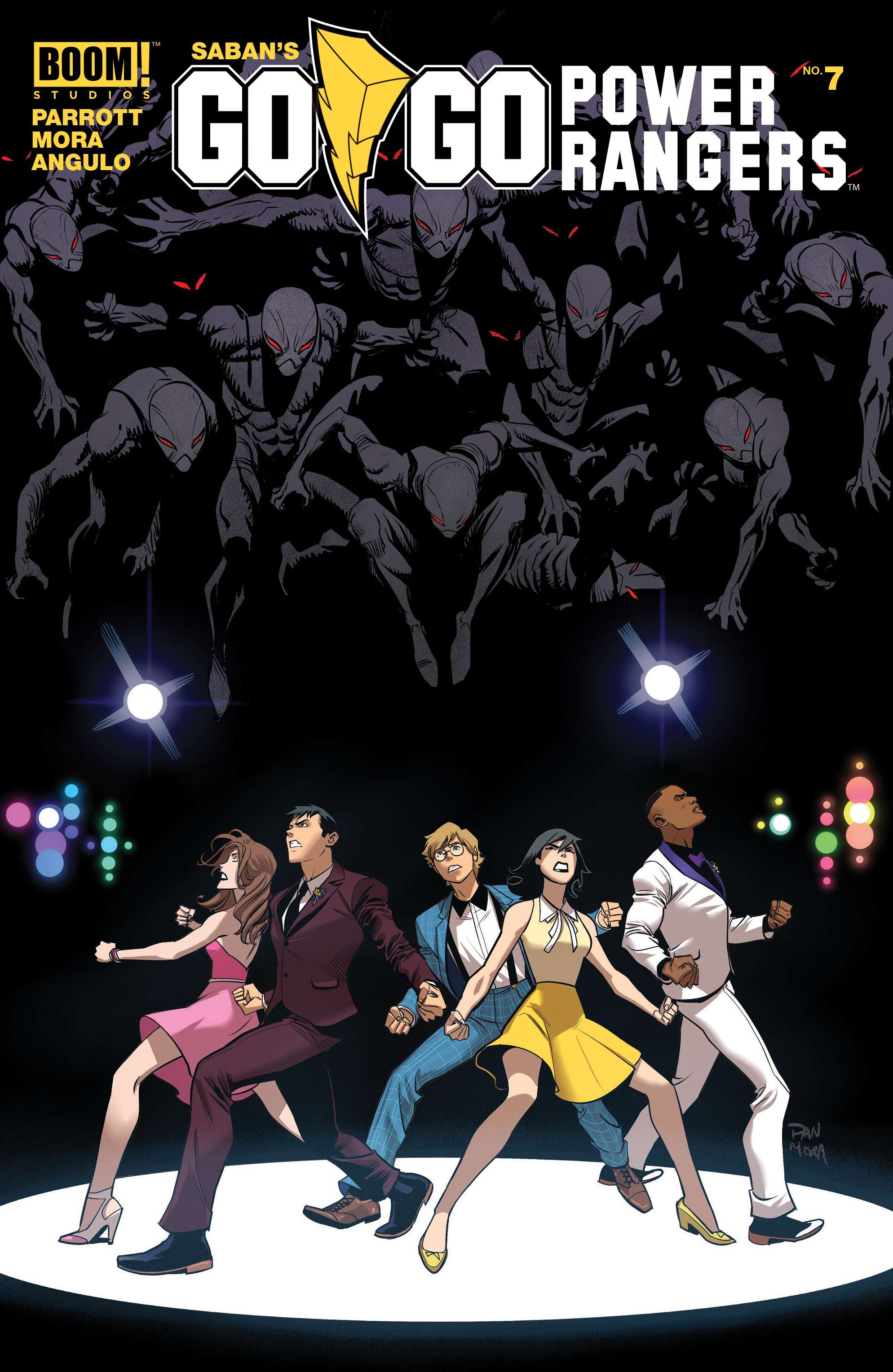 This image is the cover for the book Saban's Go Go Power Rangers #7, Saban's Go Go Power Rangers
