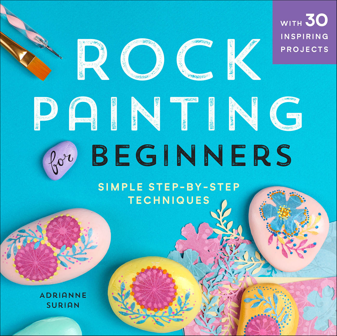 This image is the cover for the book Rock Painting for Beginners