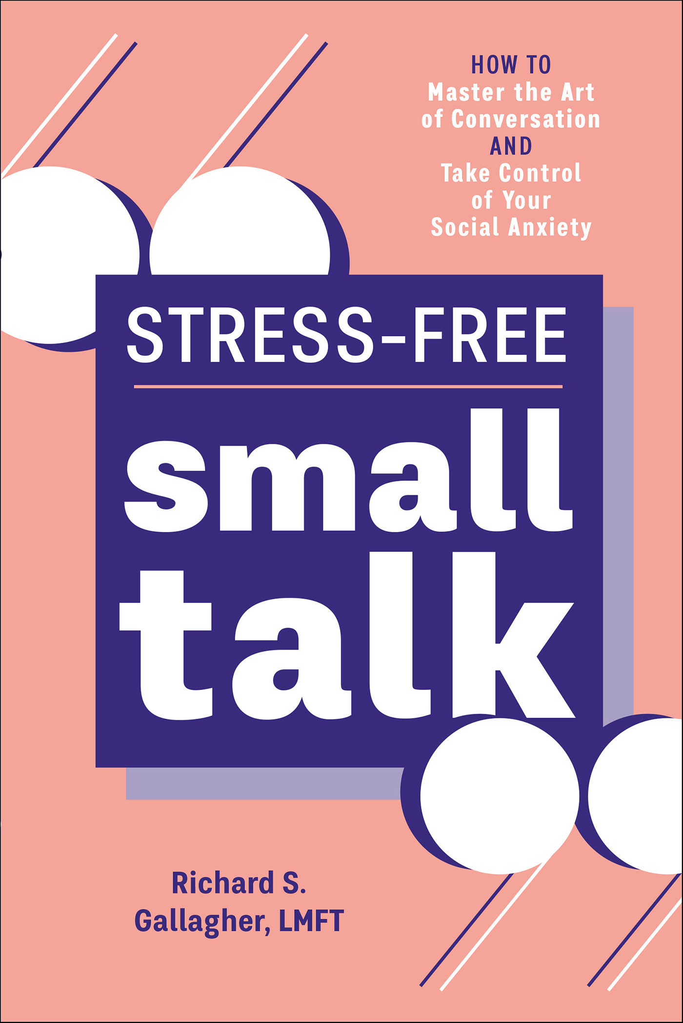 This image is the cover for the book Stress-Free Small Talk