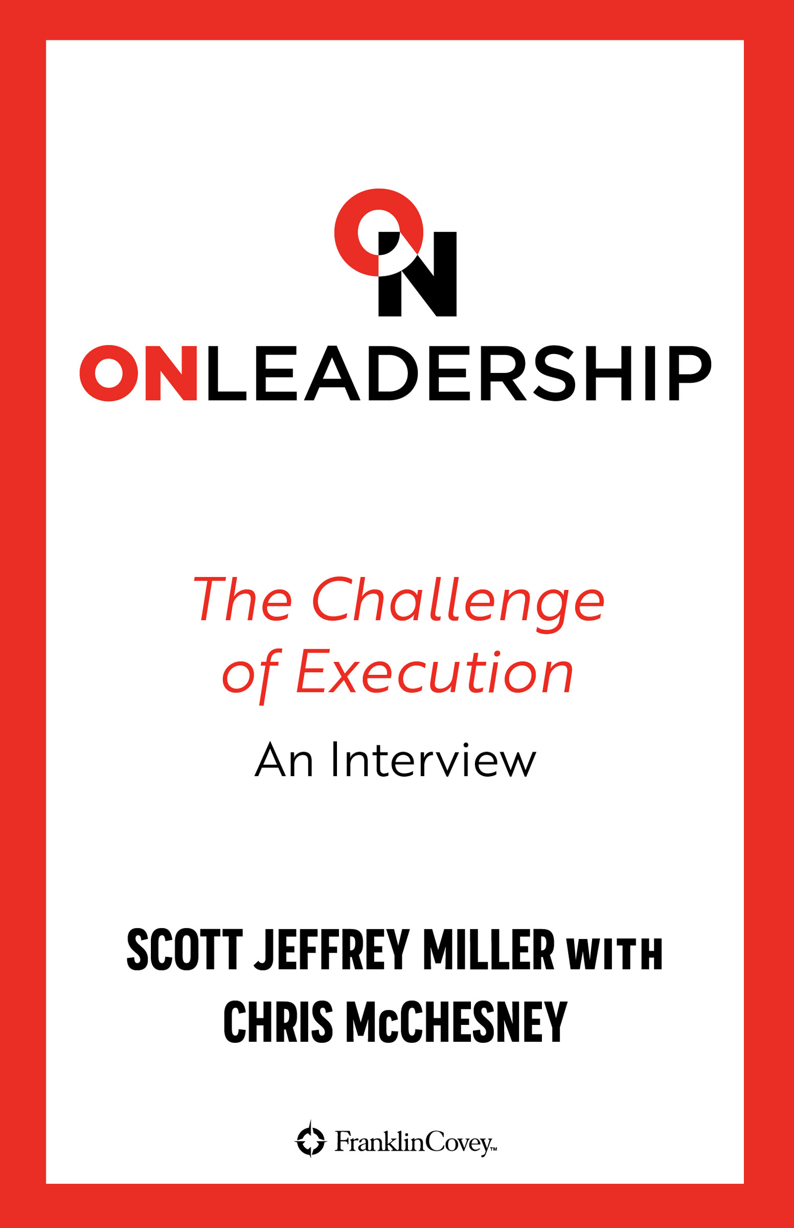 This image is the cover for the book On Leadership