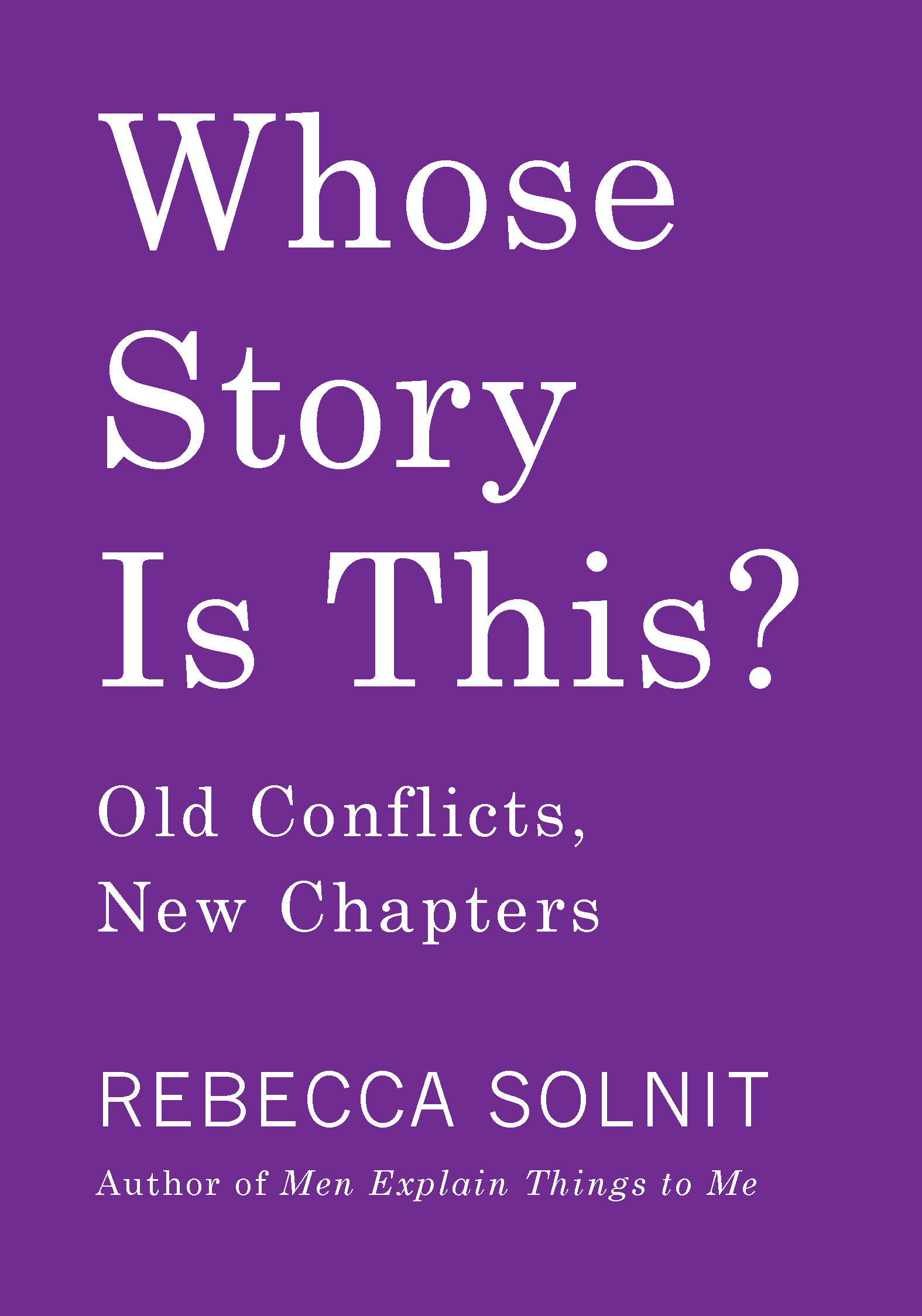This image is the cover for the book Whose Story Is This?