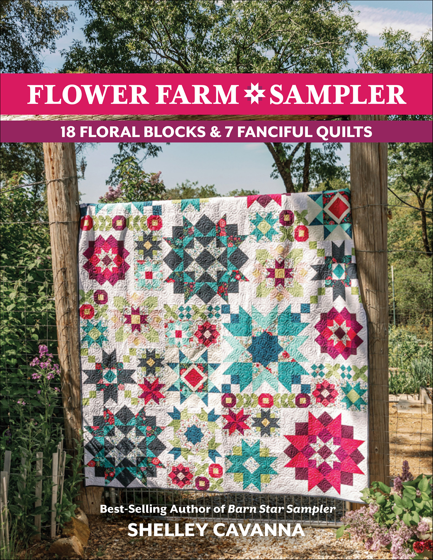 This image is the cover for the book Flower Farm Sampler