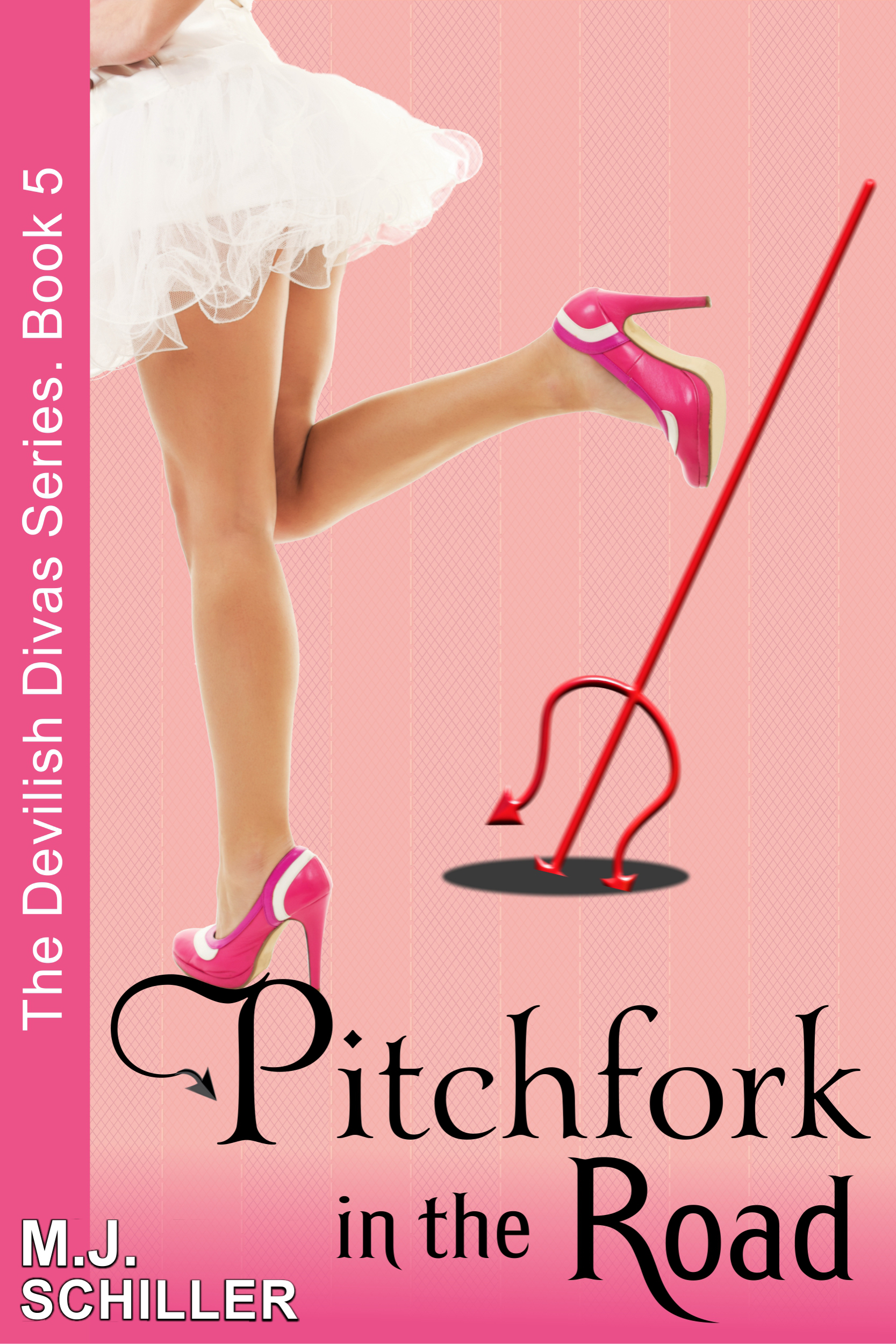 This image is the cover for the book Pitchfork in the Road (The Devilish Divas Series, Book 5), The Devilish Divas Series