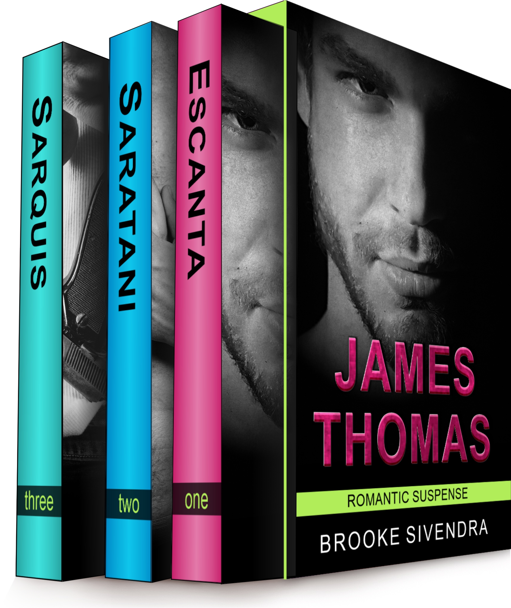This image is the cover for the book The James Thomas Romantic Suspense Box Set (Three Complete Romantic Suspense Novels)