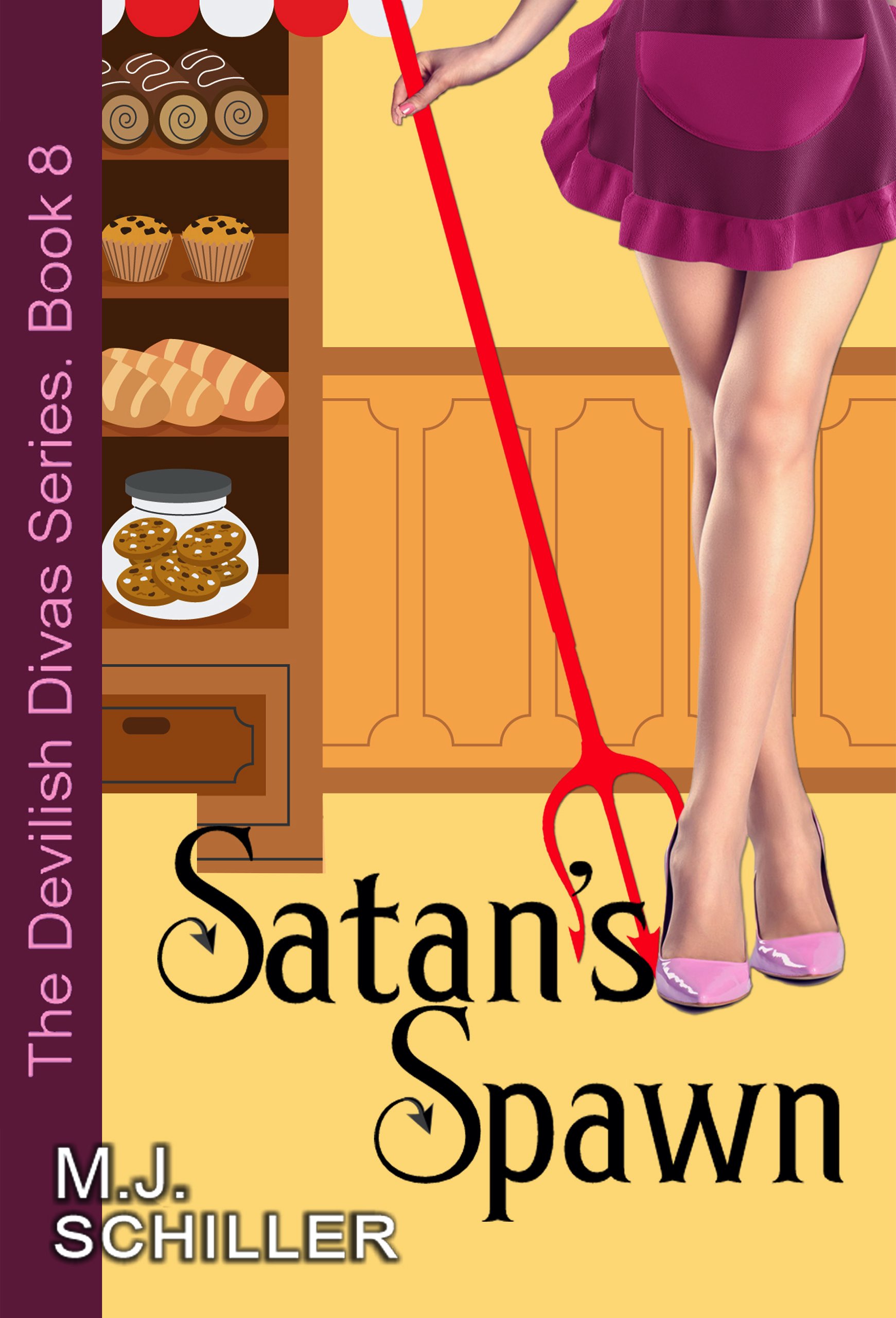 This image is the cover for the book Satan's Spawn (The Devilish Divas Series, Book 8), The Devilish Divas Series