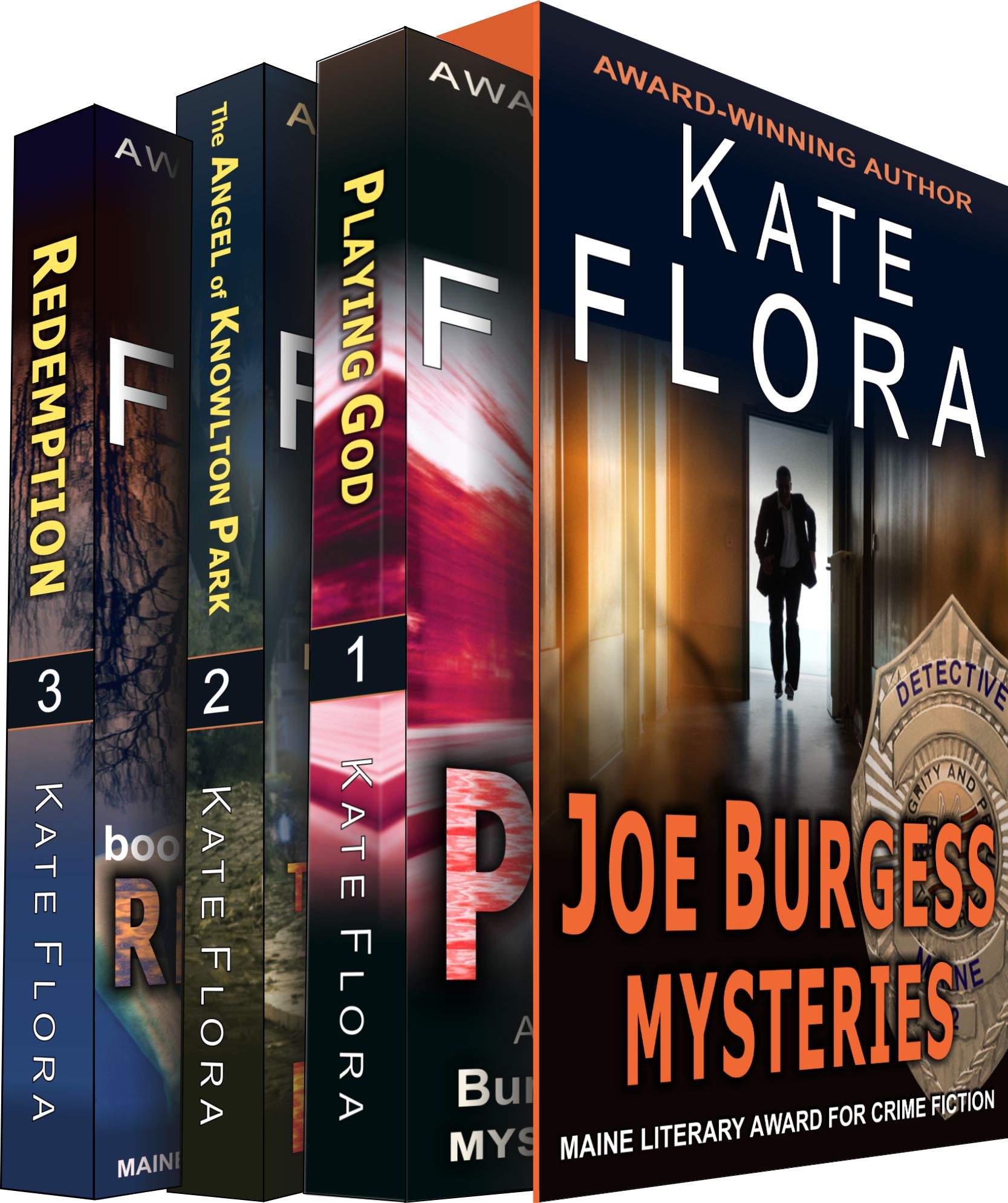 This image is the cover for the book The Joe Burgess Mystery Series Boxed Set, Books 1 - 3, The Joe Burgess Mystery Series