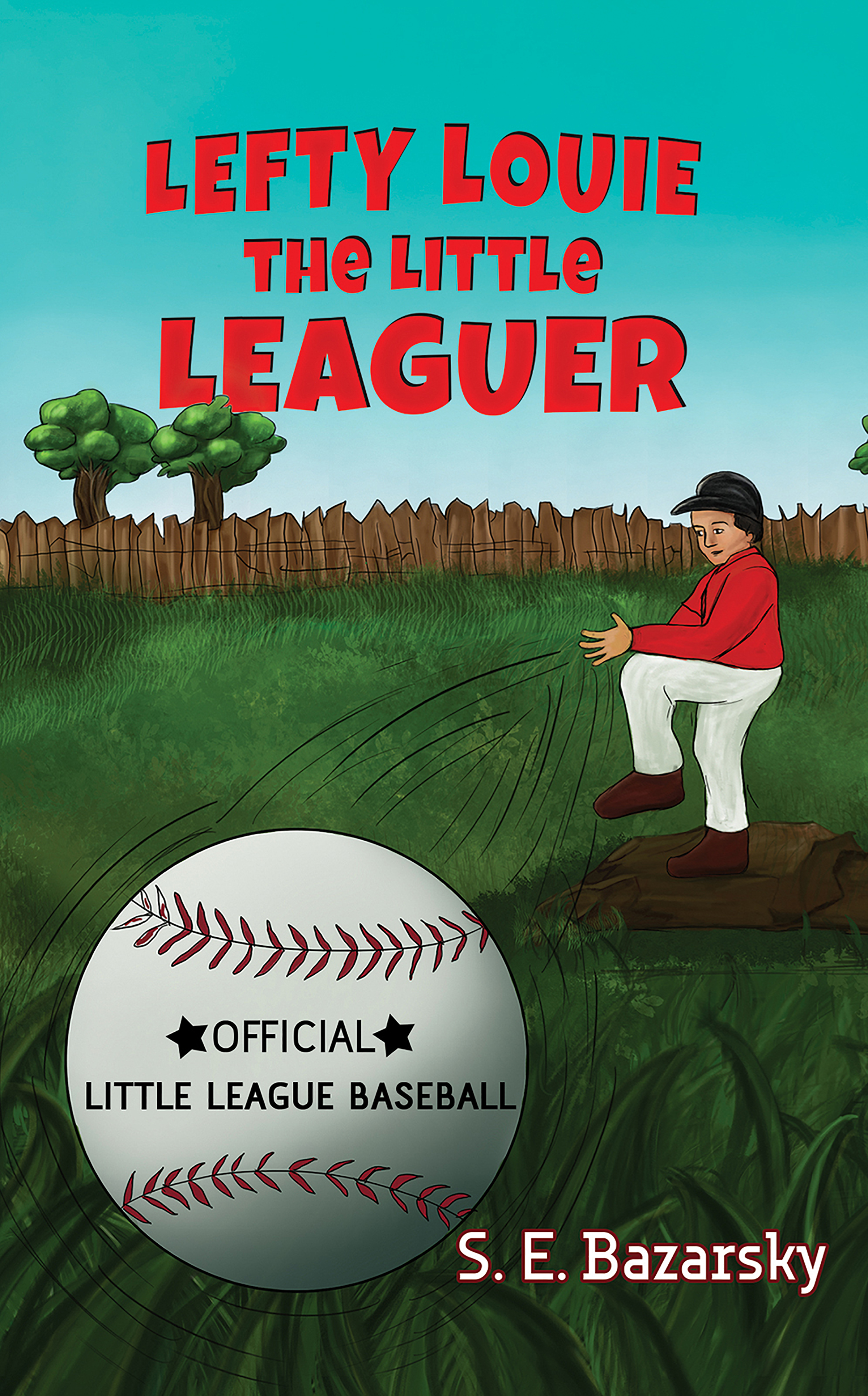 This image is the cover for the book Lefty Louie the Little Leaguer