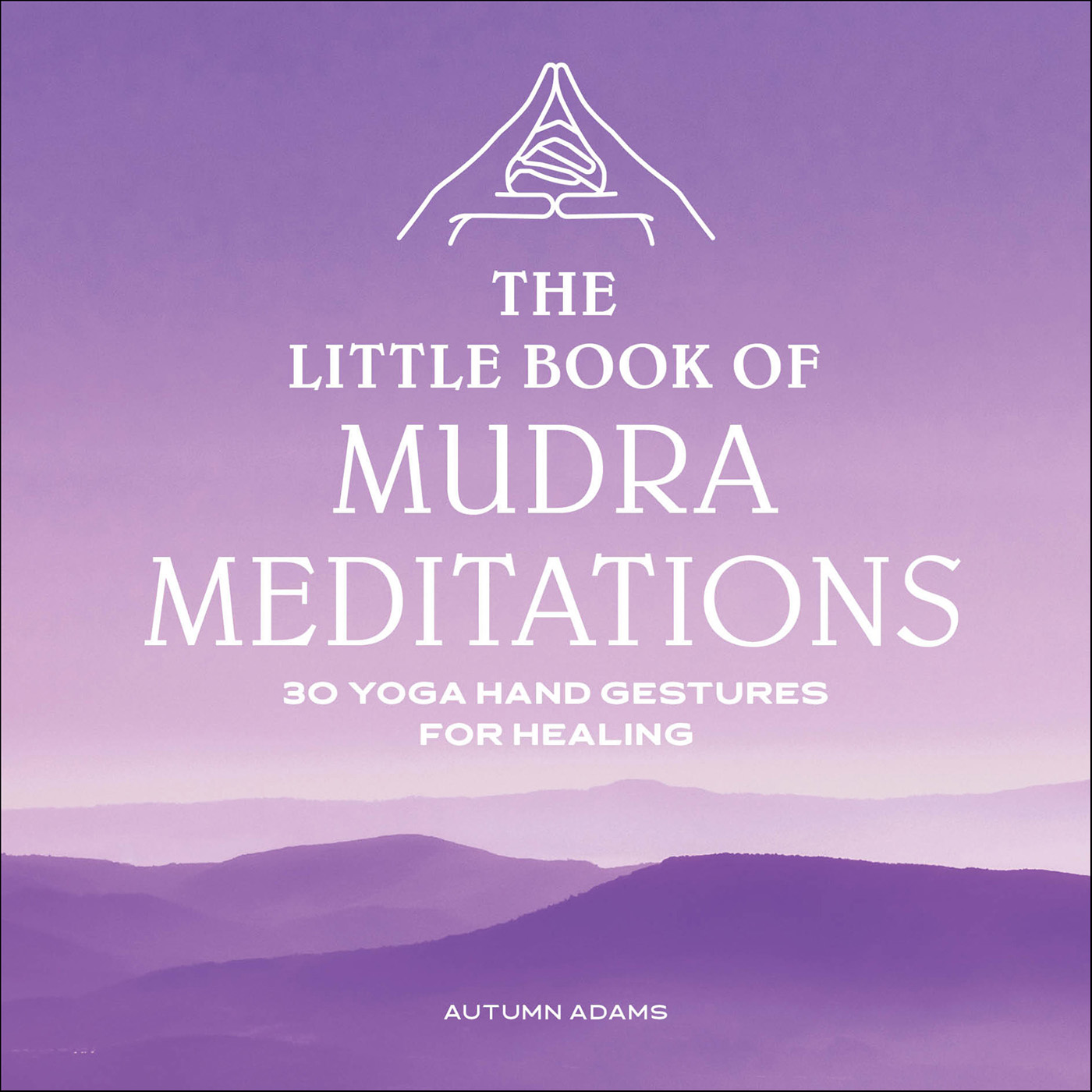 This image is the cover for the book Little Book of Mudra Meditations