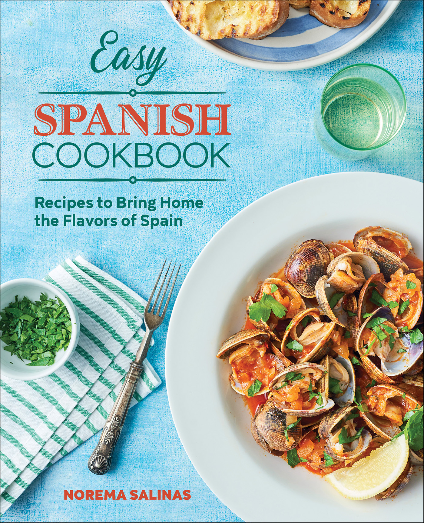 This image is the cover for the book Easy Spanish Cookbook