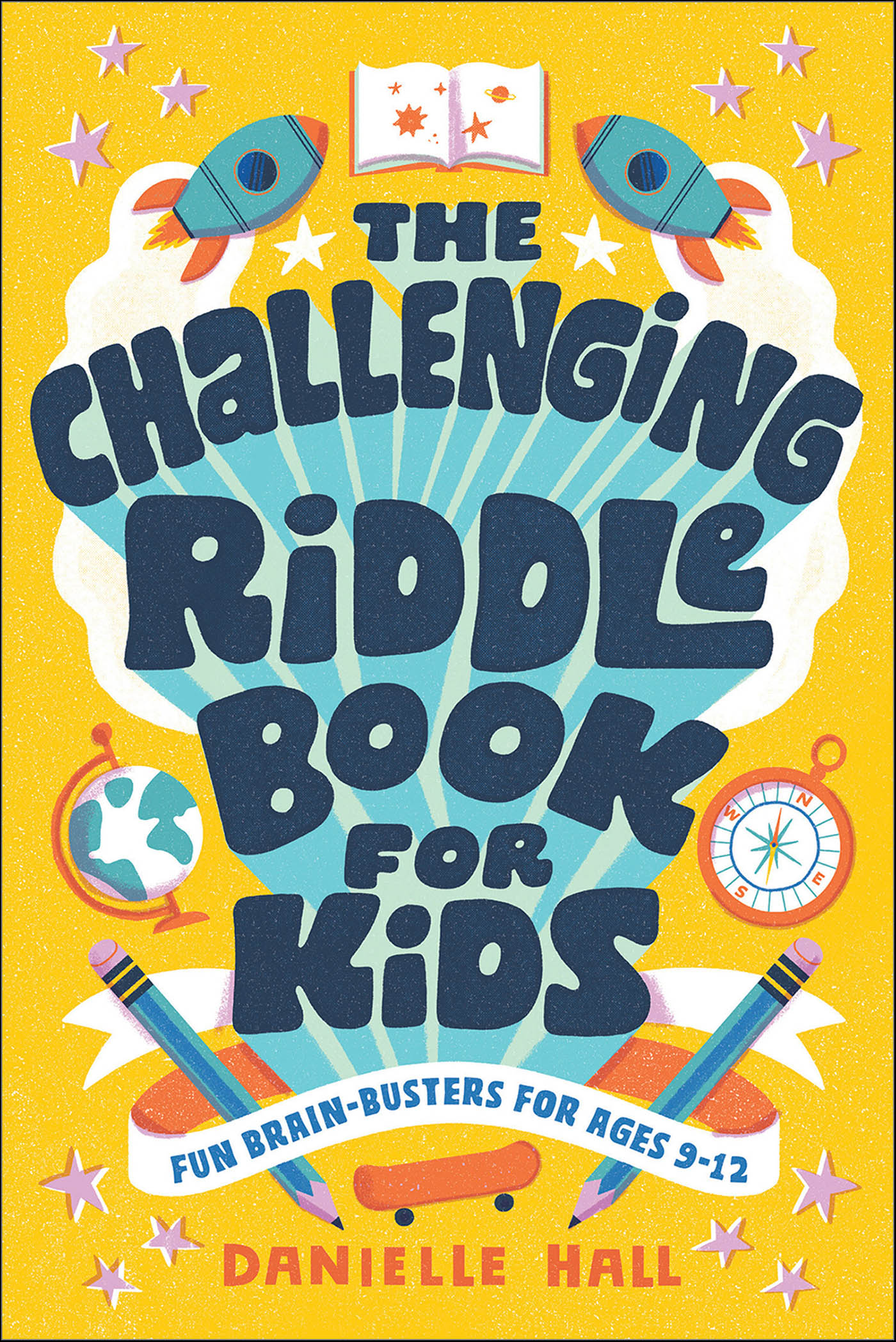 This image is the cover for the book Challenging Riddle Book for Kids