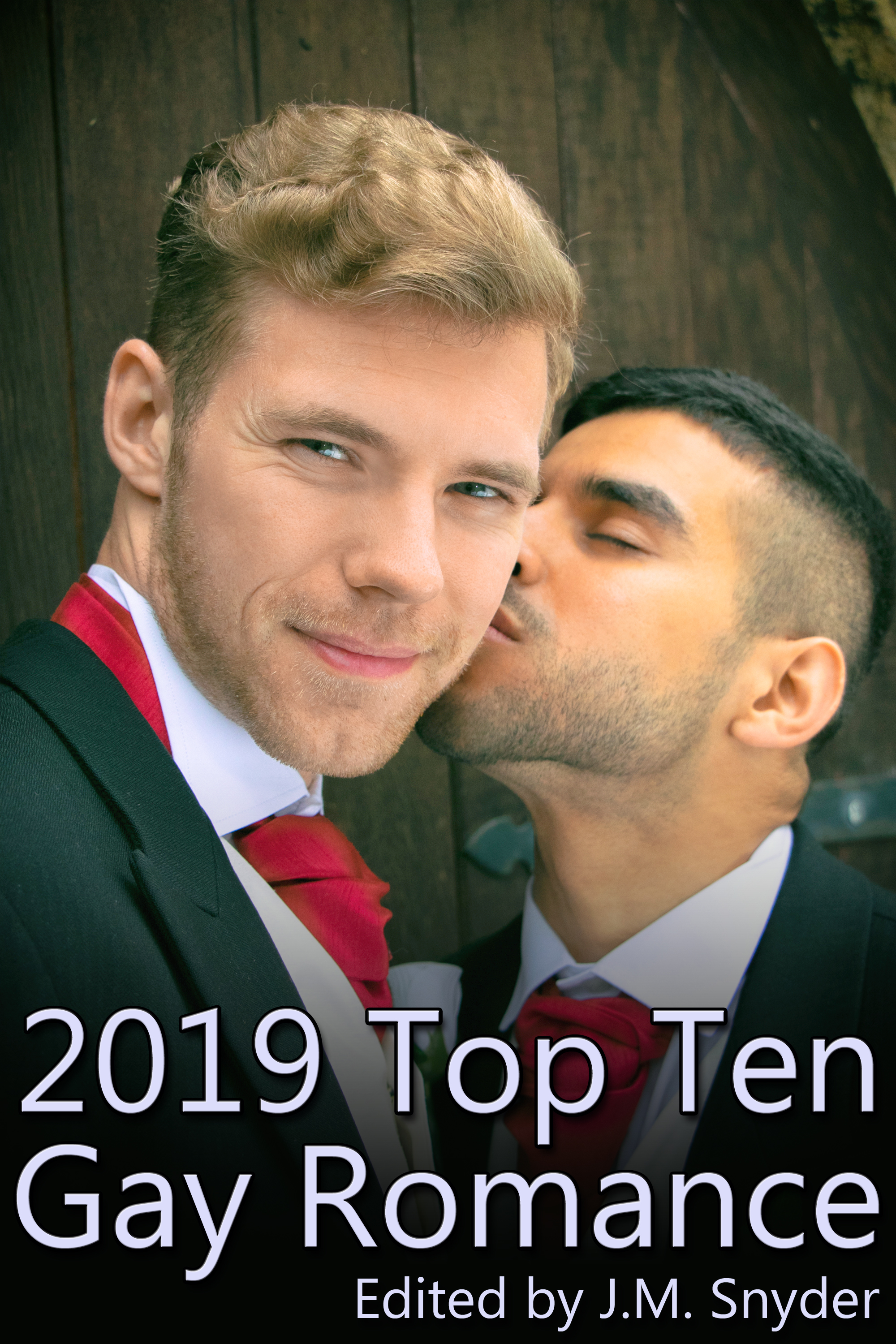 This image is the cover for the book 2019 Top Ten Gay Romance, Top Ten Gay Romance