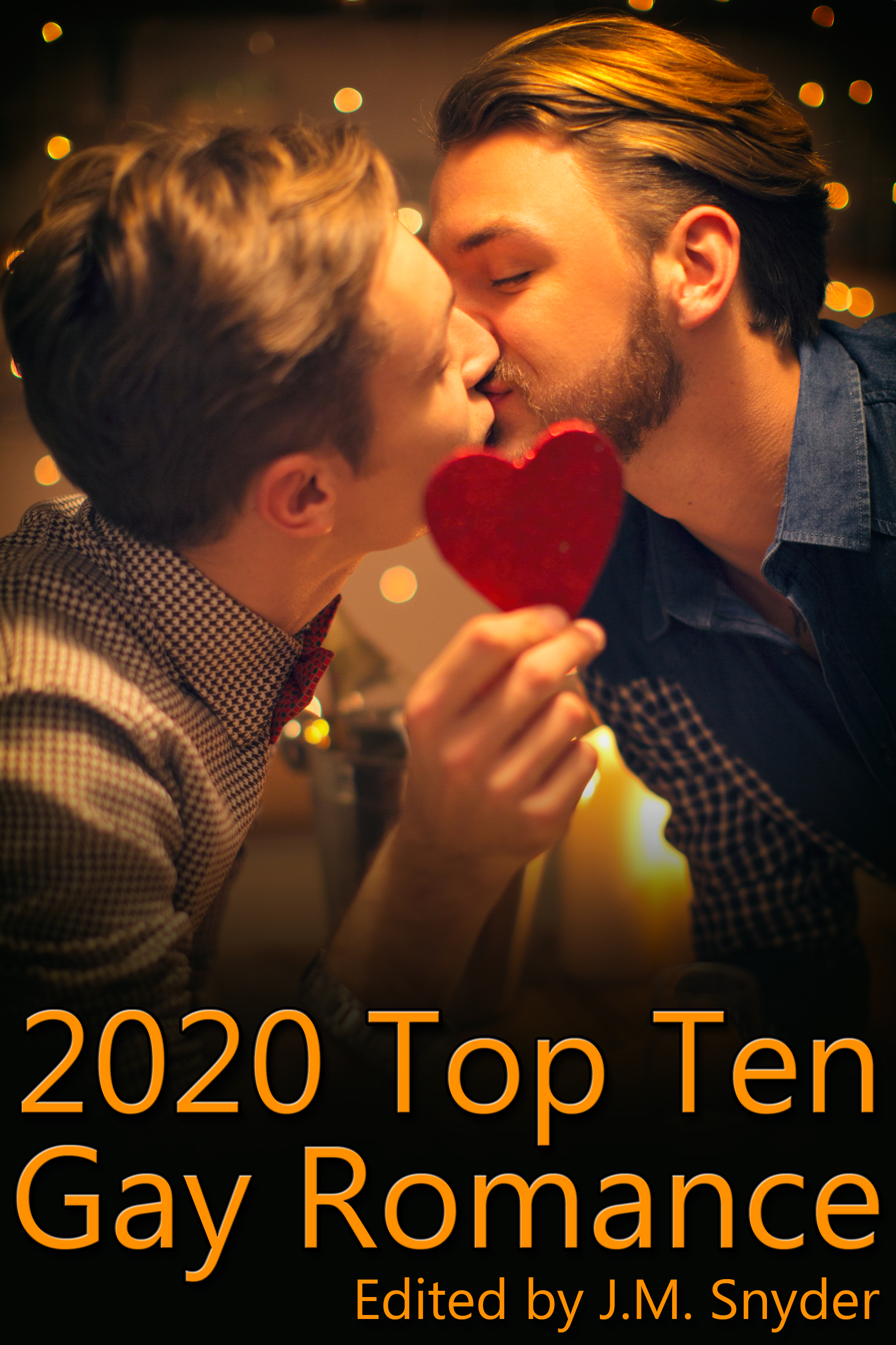 This image is the cover for the book 2020 Top Ten Gay Romance, Top Ten Gay Romance